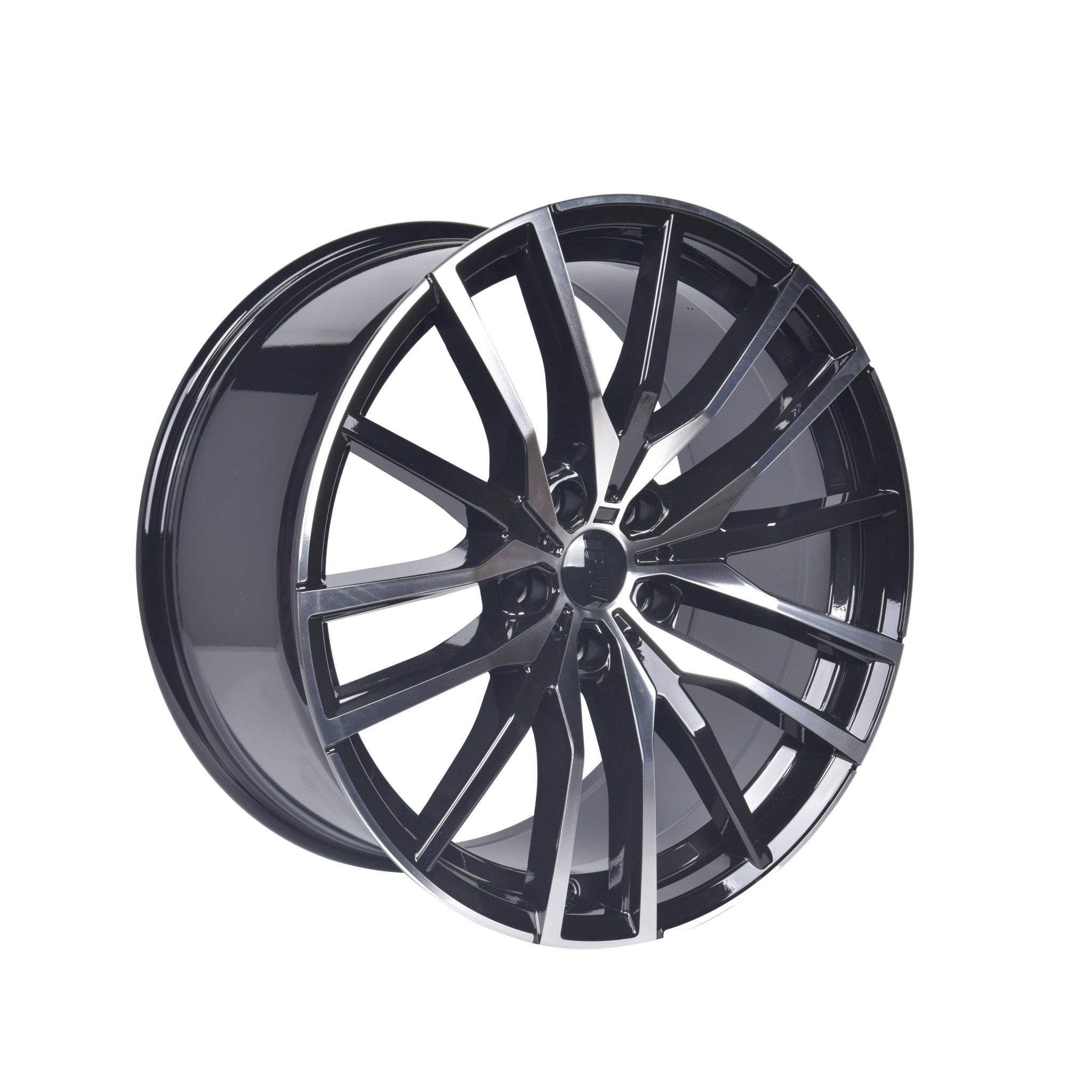 W726 D1473 Black Machined Face 20x10 ET35 5x112 CB66.6