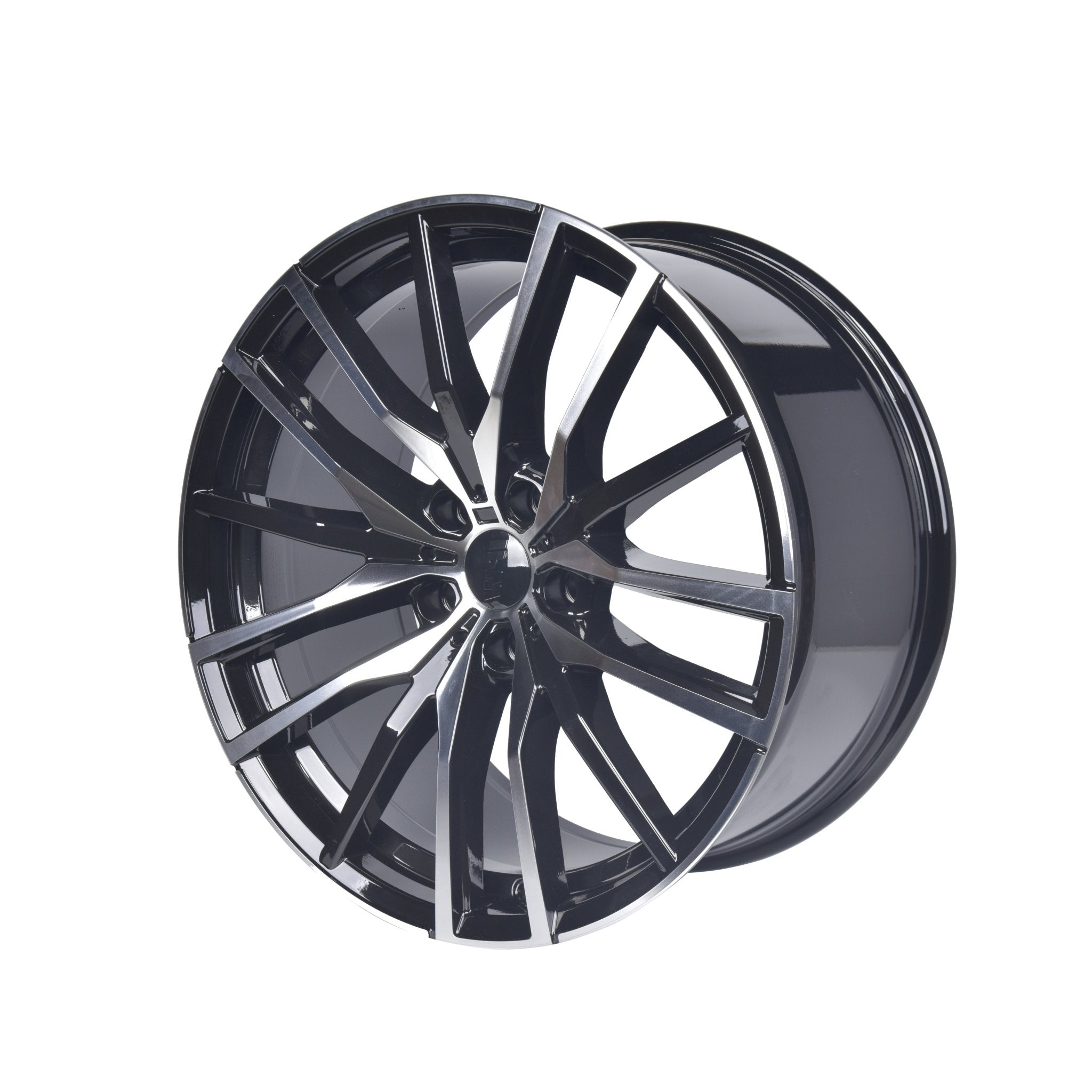 W726 D1473 Black Machined Face 20x10 ET35 5x112 CB66.6