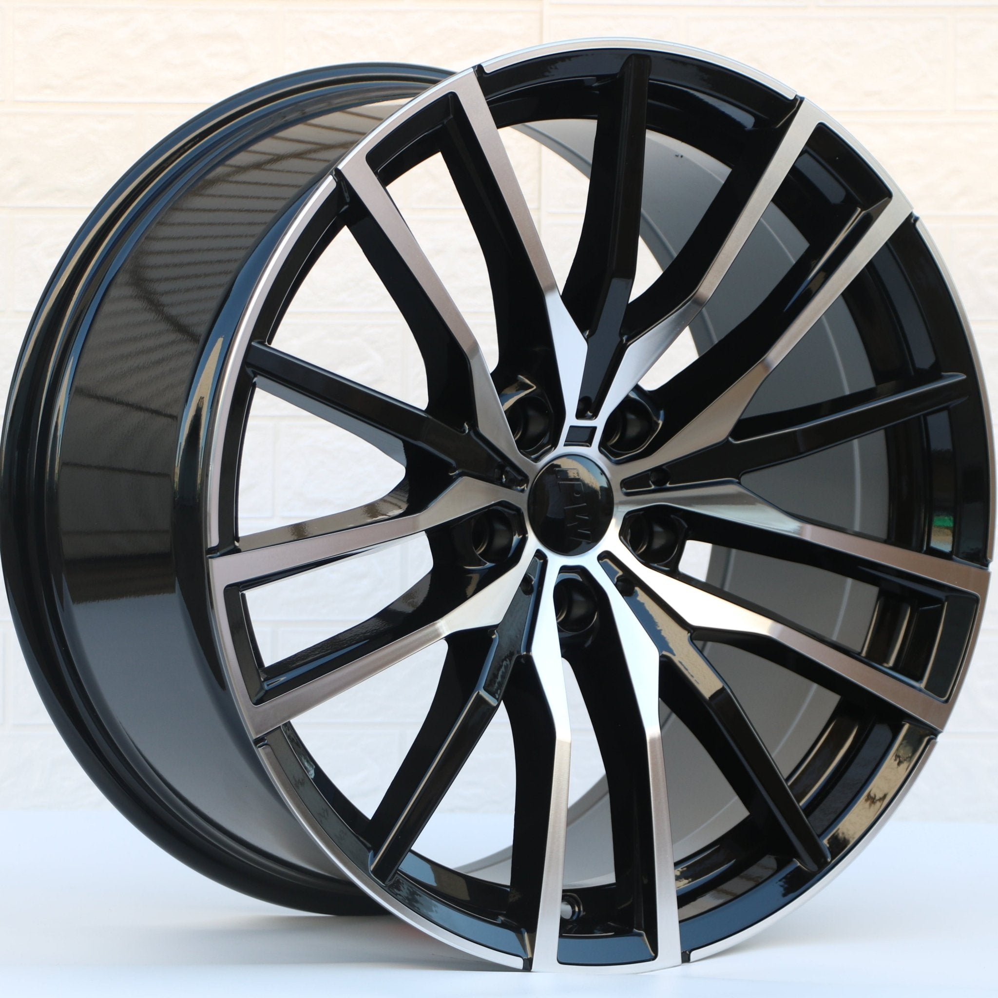W726 D1473 Black Machined Face 20x11 ET35 5x112 CB66.6