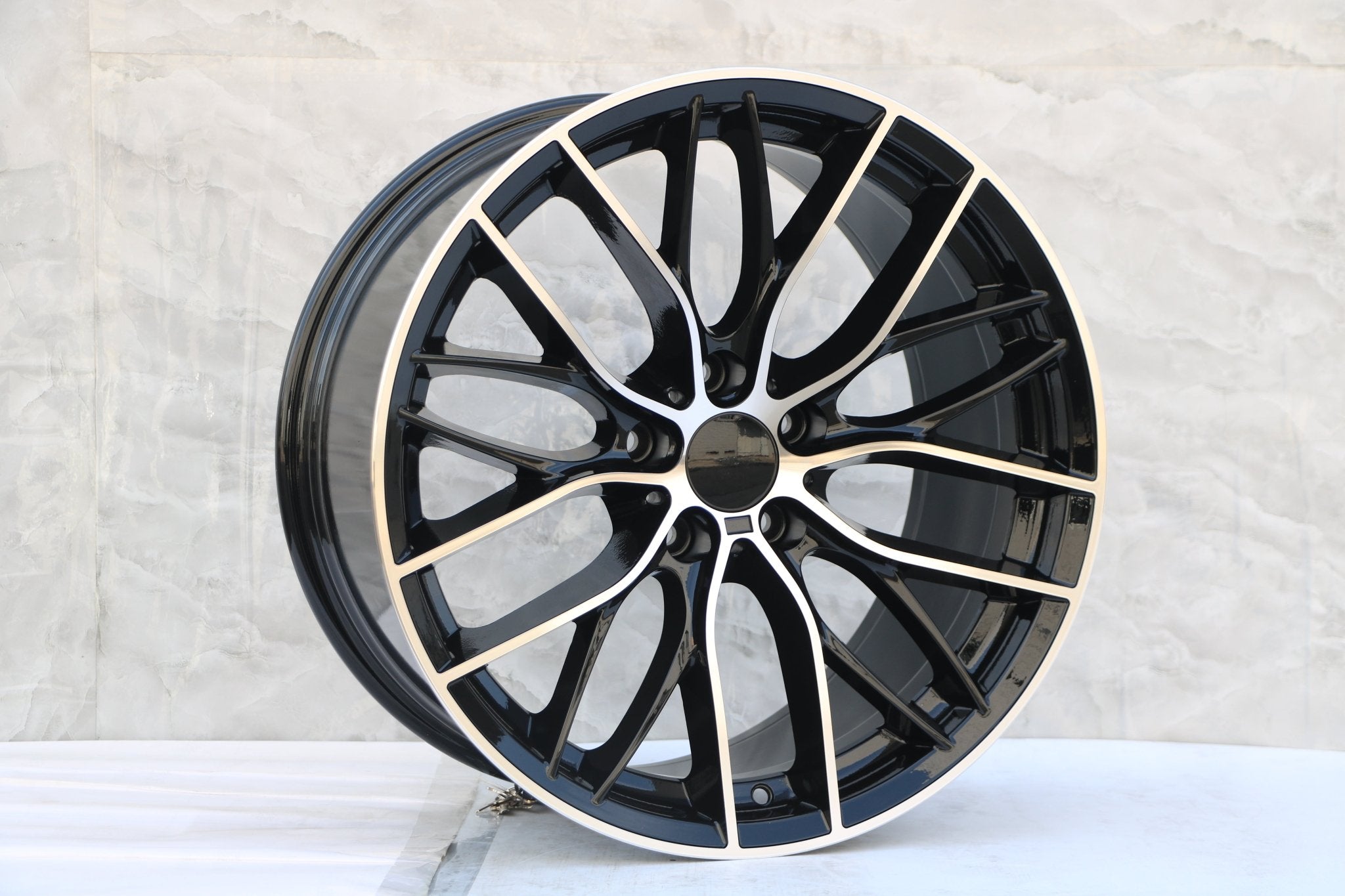 W740 Black Machined Face 20x9.5 ET35 5x120 CB72.6
