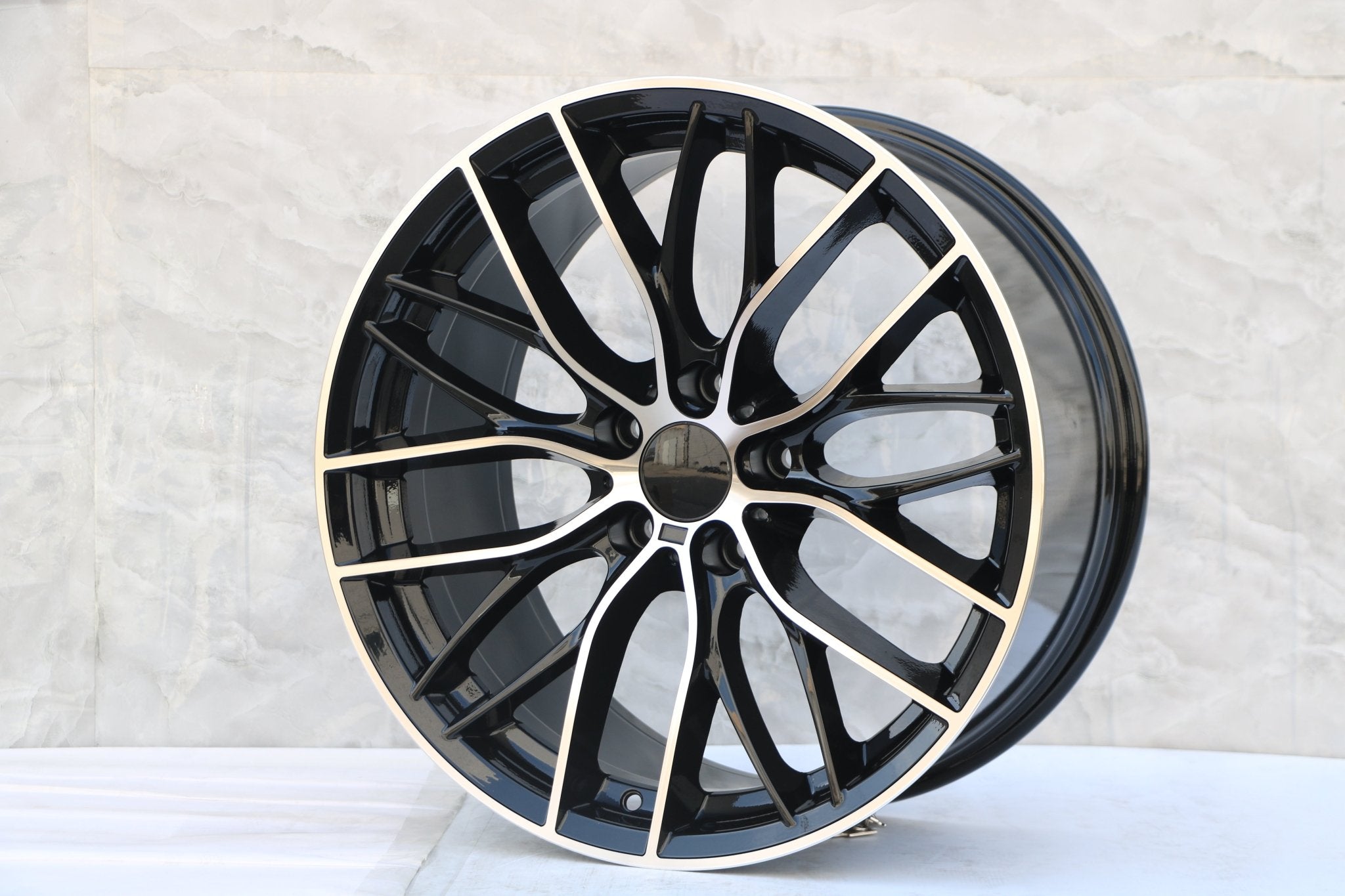 W740 Black Machined Face 20x9.5 ET35 5x120 CB72.6