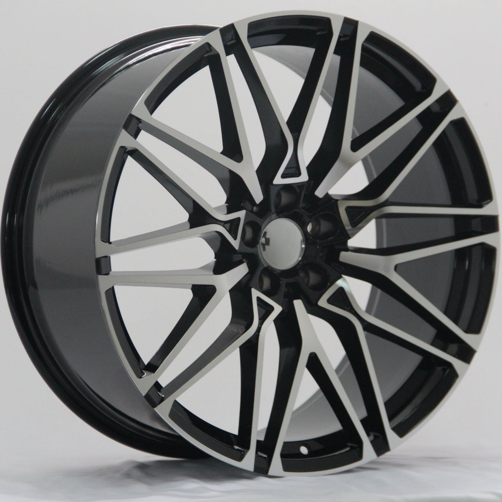 W741 D2421 Black Machined Face 22x9.5 ET35 5x120 CB74.1