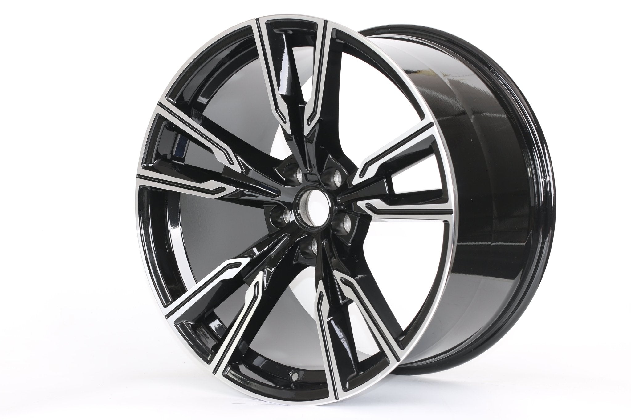 W743 7113 Black Machined Face 22x9.5 ET40 5x120 CB74.1