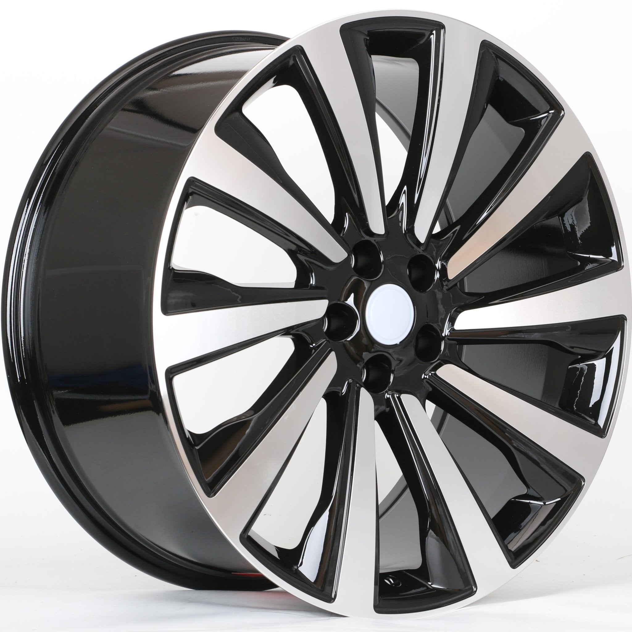 W786 1756 Black Machined Face 22x10 ET45 5x120 CB72.6