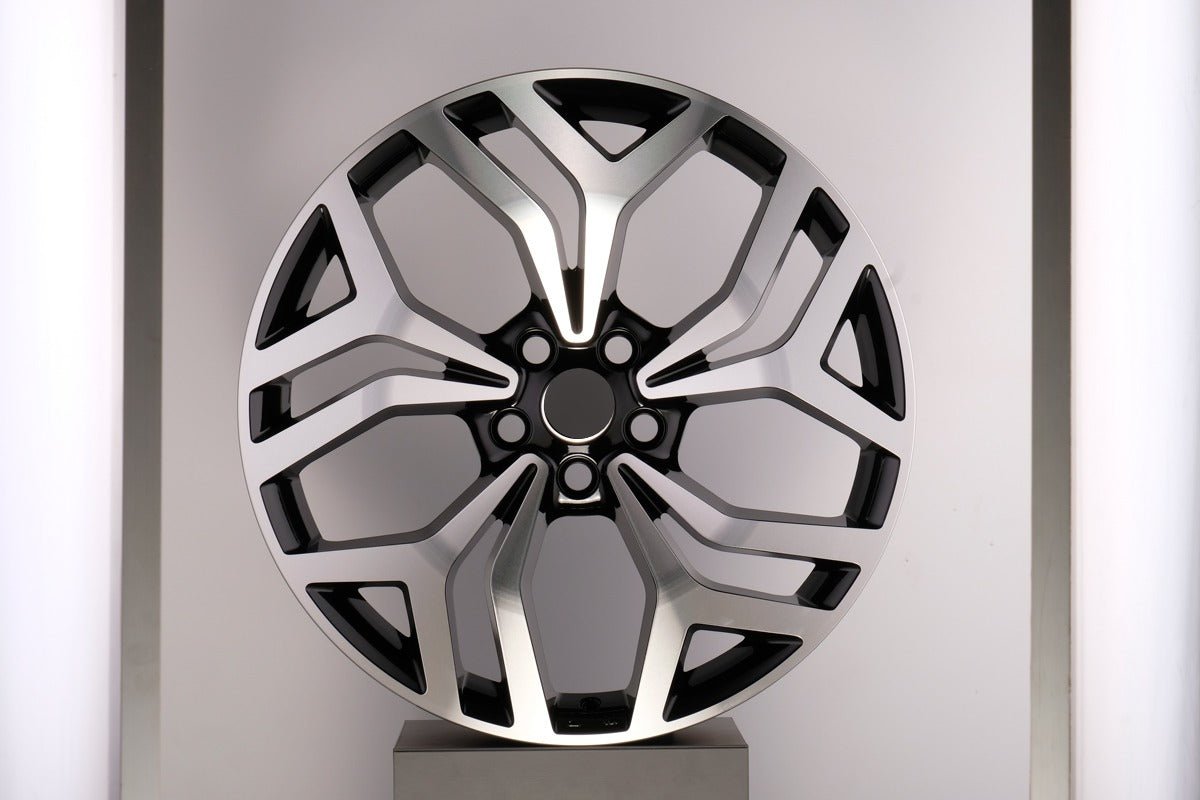 W791 787 Black Machined Face 22x9.5 ET45 5x120 CB72.6