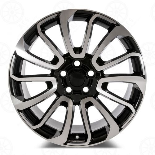 W795 D959 Black Machined Face 20*9.5 ET45 5*120 CB72.6   D959