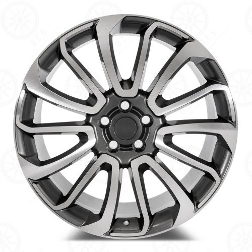 W795 Black Machined Face 22x9.5 ET45 5x120 CB72.6 D959