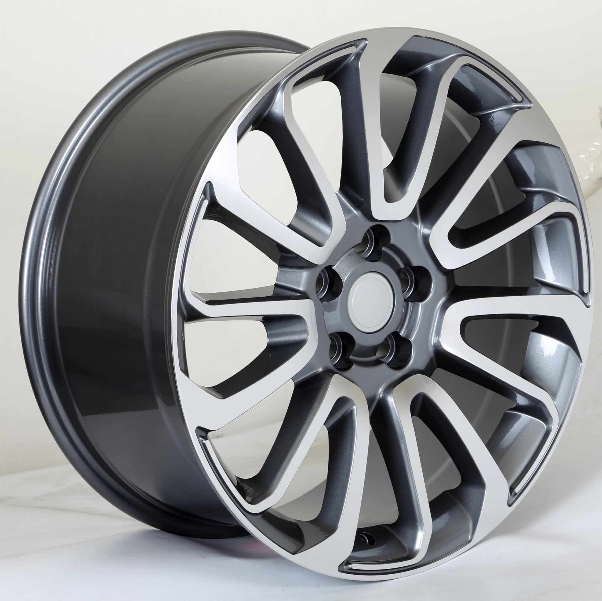 W795 Black Machined Face 22x9.5 ET45 5x120 CB72.6 D959