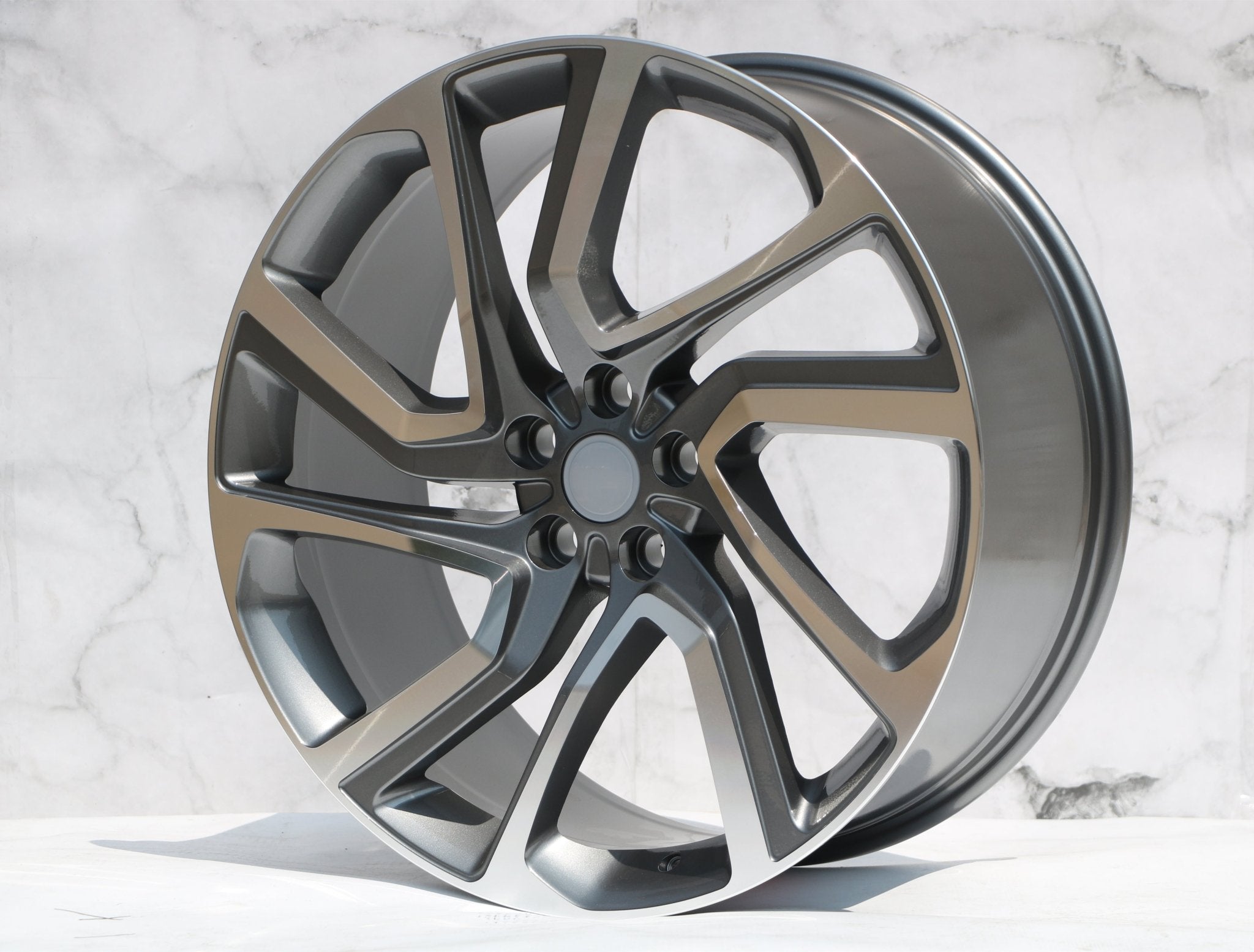 W797 Gunmetal Machined Face 22x9.5 ET45 5x120 CB72.6