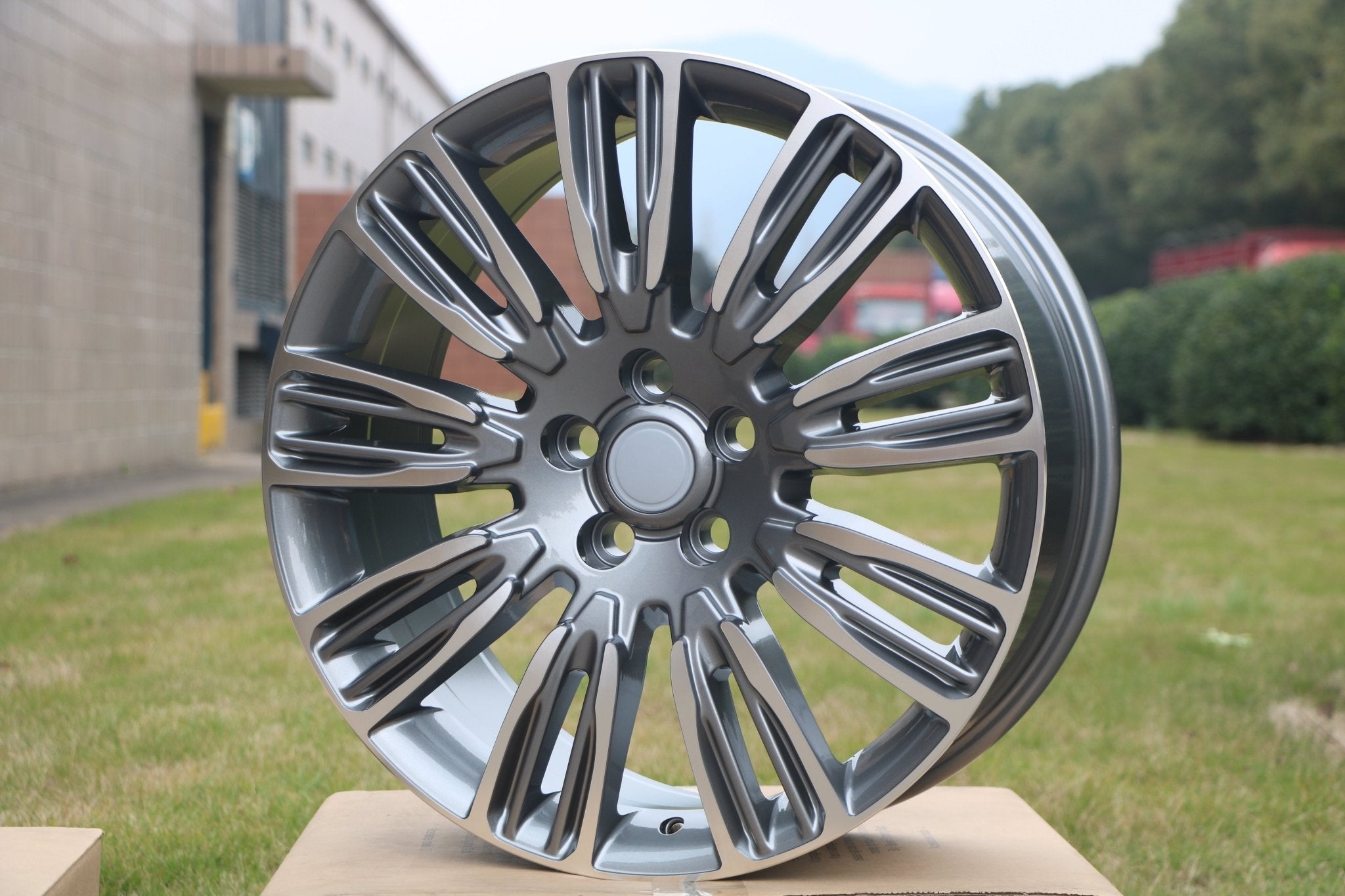 W798 Gunmetal Machined Face 22x9.5 ET45 5x120 CB72.6