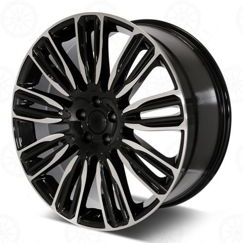 W798 D1292 Black Machined Face 22x9.5 ET45 5x120 CB72.6