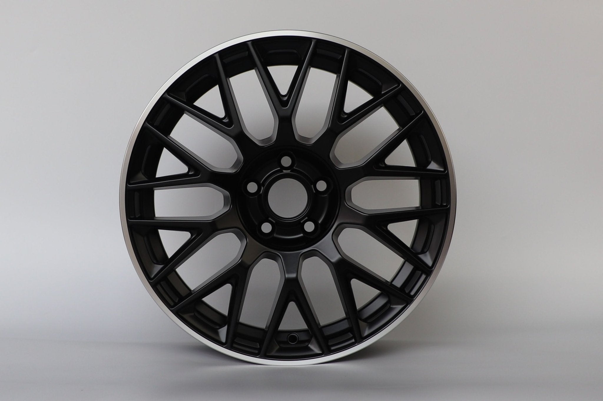 W803 1766 Satin Black Machined Lip 19x9.5 ET35 5x112 CB66.6