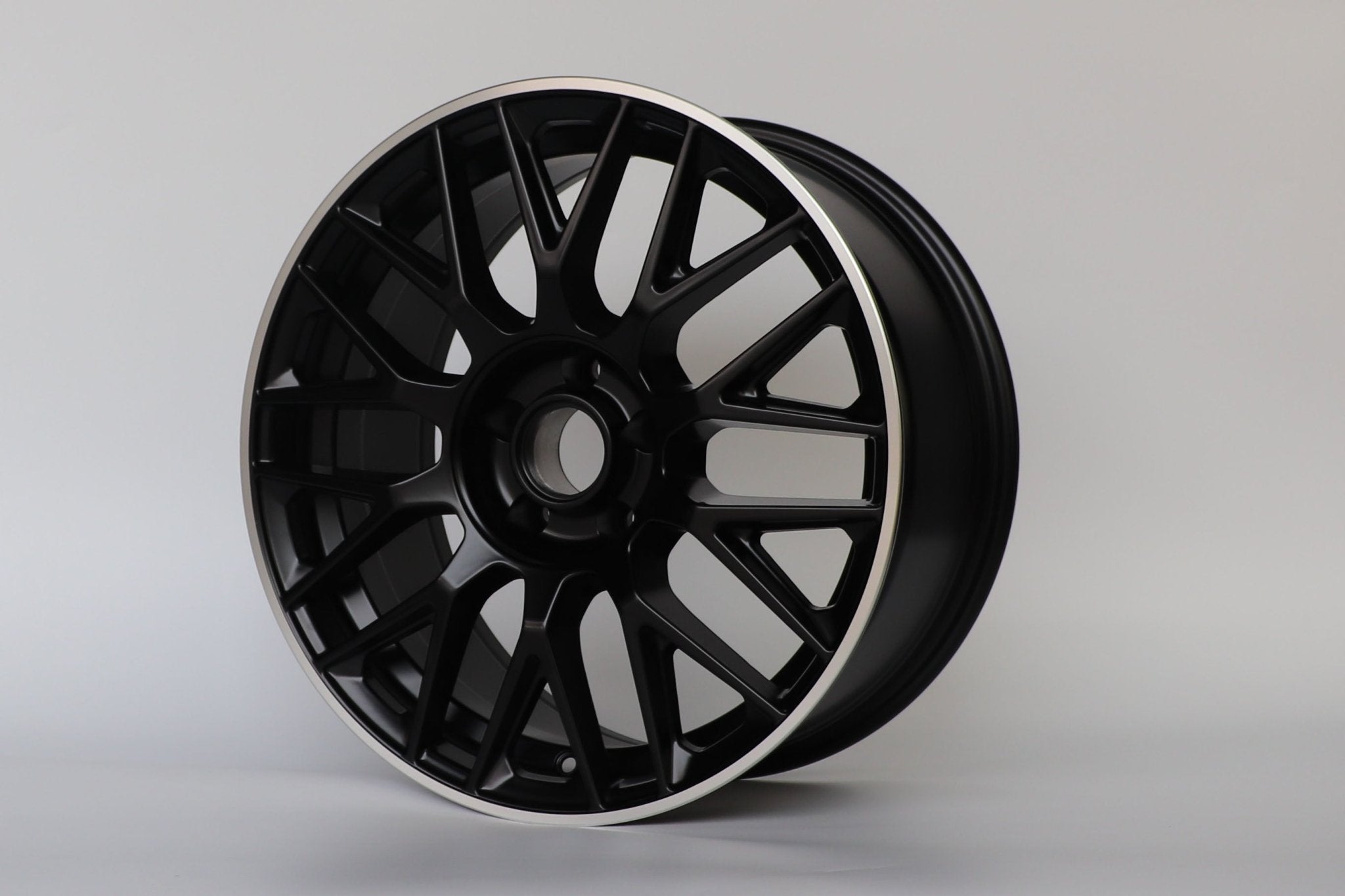 W803 1766 Satin Black Machined Lip 20x8.5 ET35 5x112 CB66.6