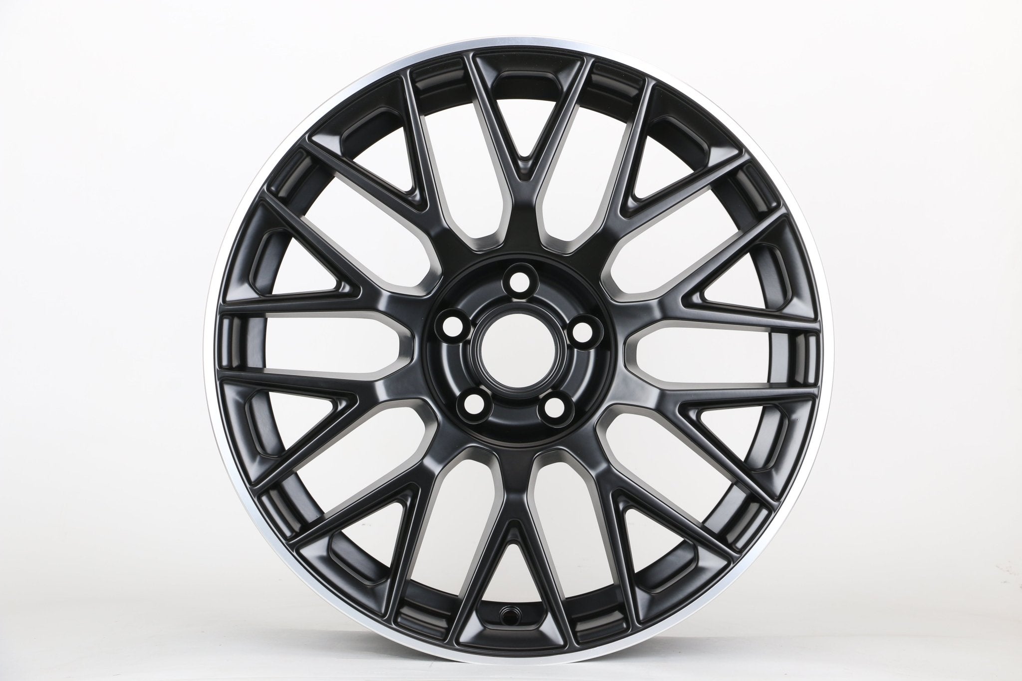 W803 1766 Satin Black Machined Lip 18x8.5 ET35 5x112 CB66.6