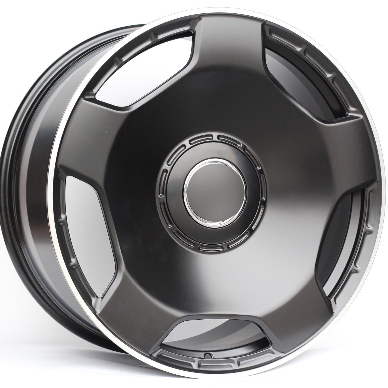 W805 8128 Satin Black Machined Lip 20x9.5 ET30 5x130 CB84.1