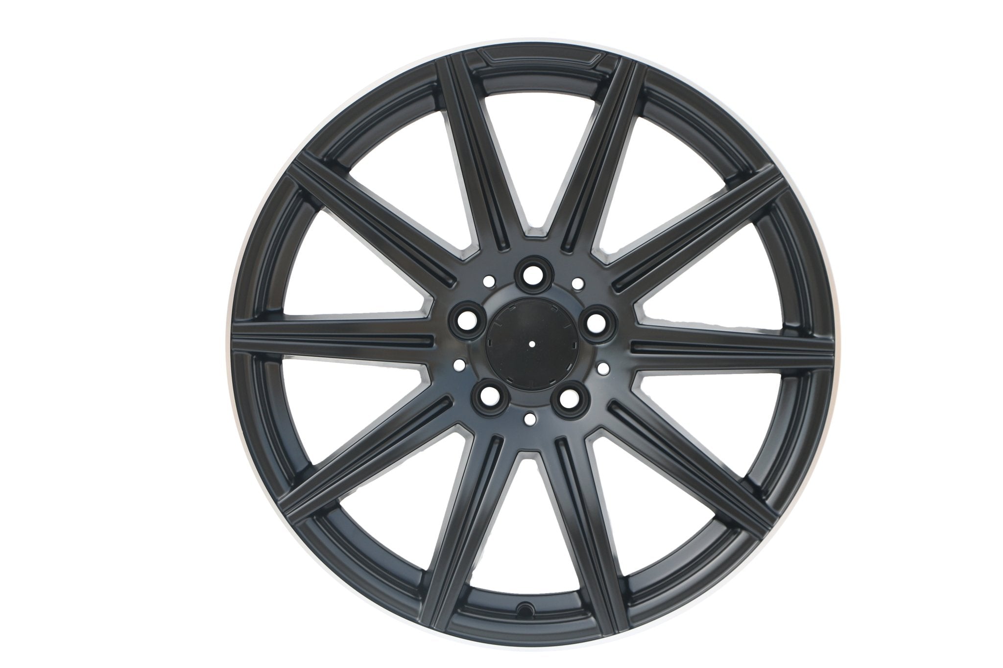 W806 Satin Black Machined Lip 19*8.5 Et35 5*112 CB66.6