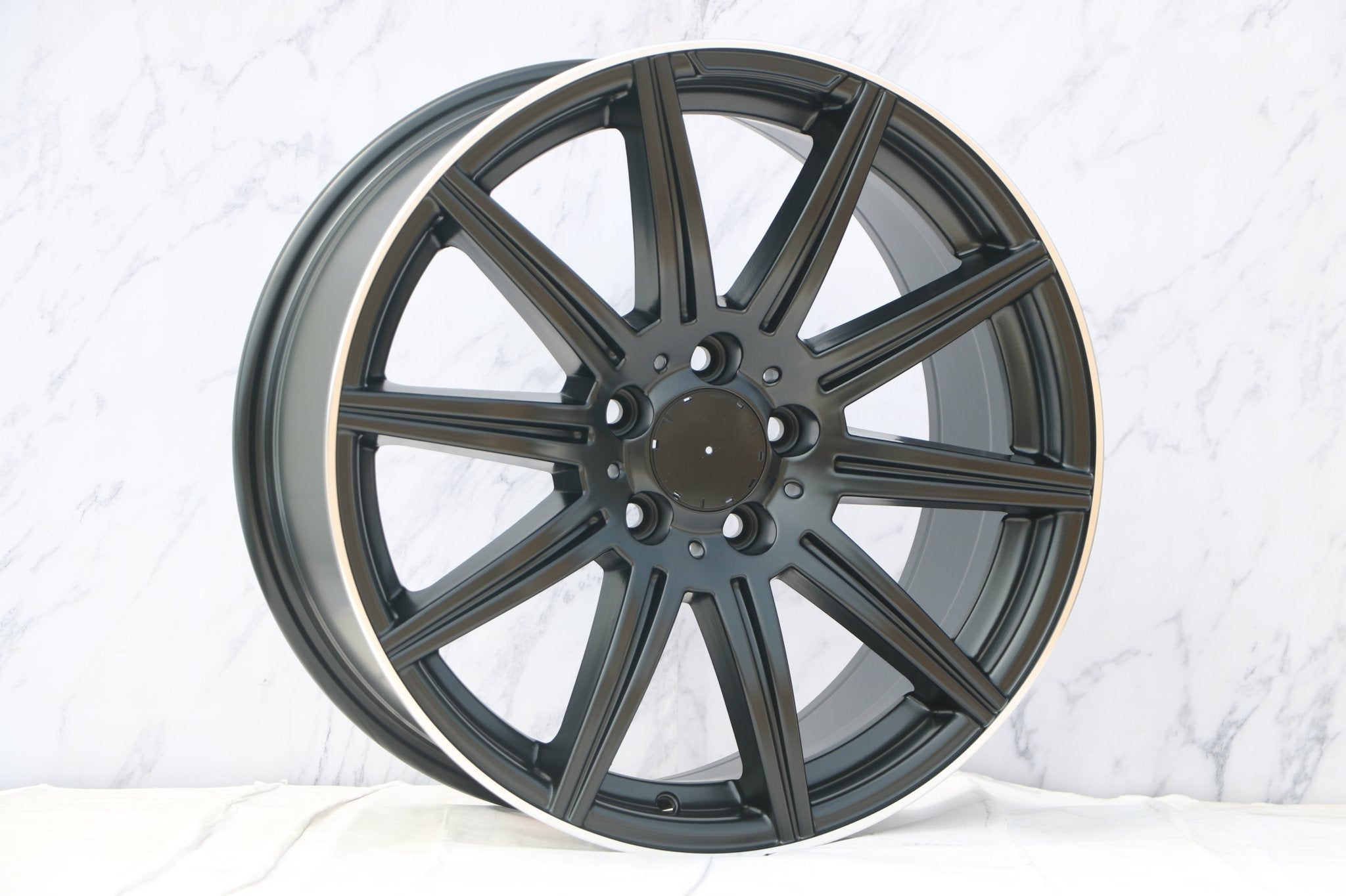 W806 Satin Black Machined Lip 18*9.5 ET35 CB66.6 5x112