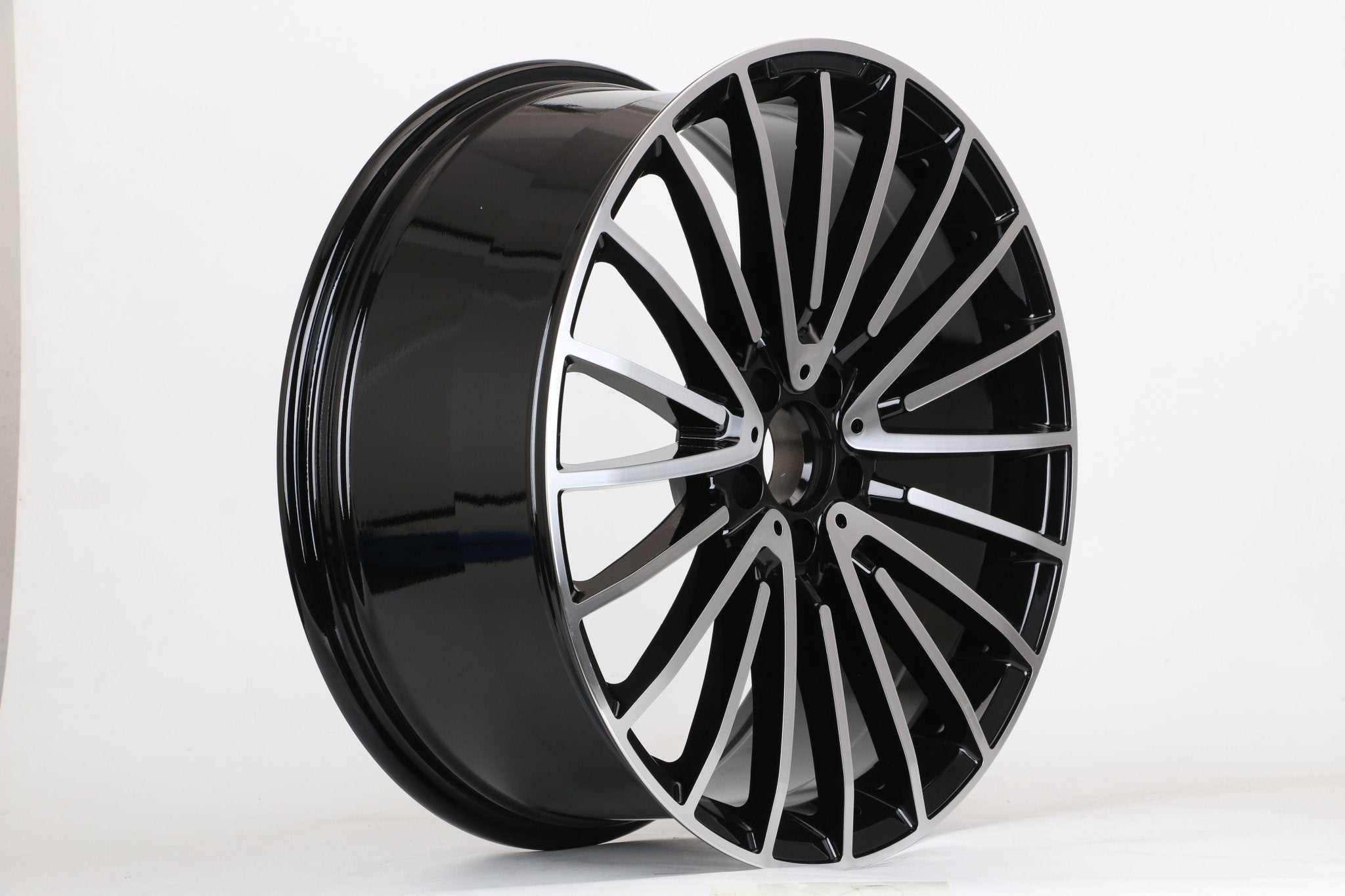 W812 1779 Black Machined Face 18x8.5 ET35 5x112 CB66.6 C507-01-B   MB-2022 MB-2776