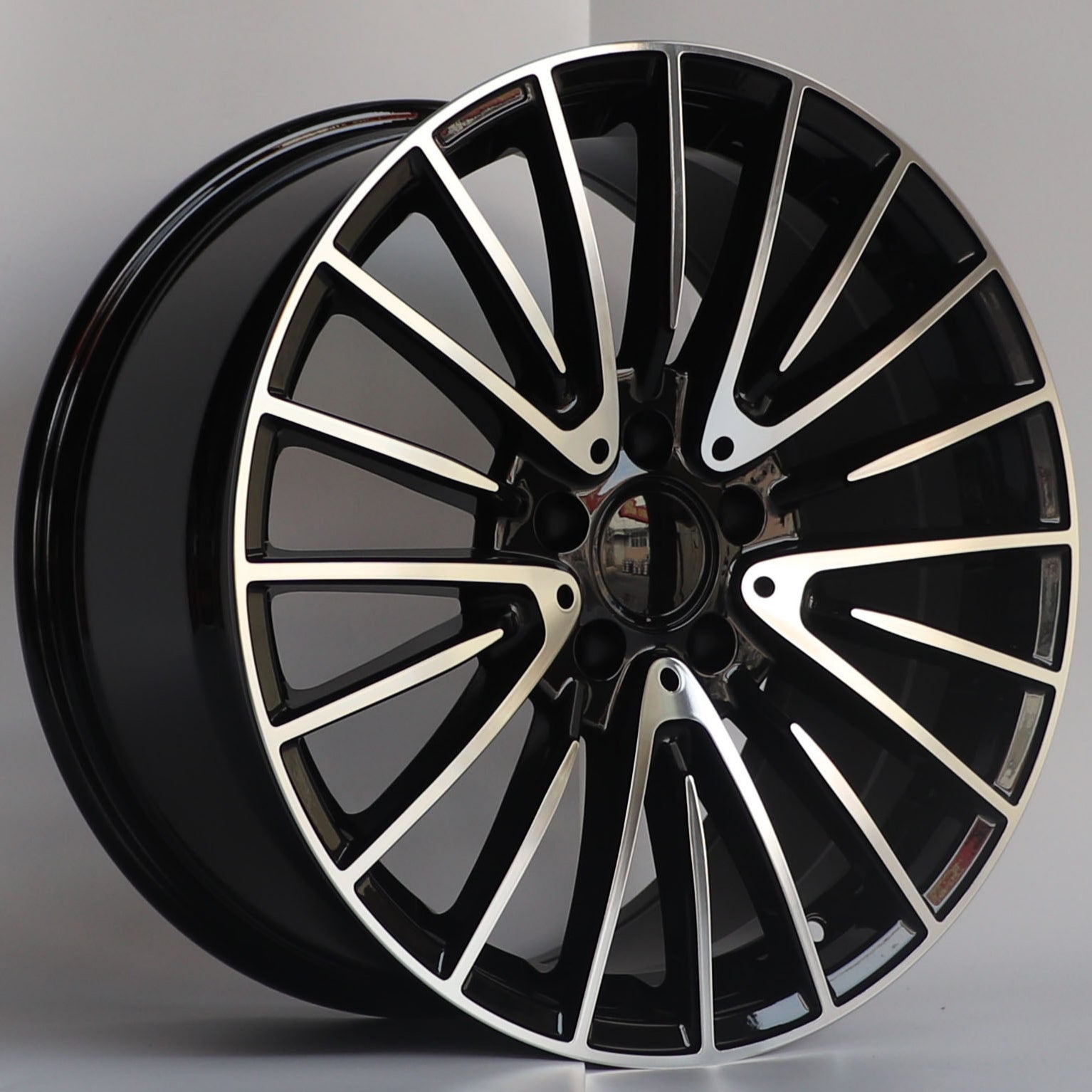 W812 1779 Black Machined Face 18x9.5 ET35 5x112 CB66.6 C507-01-B   MB-2022 MB-2776