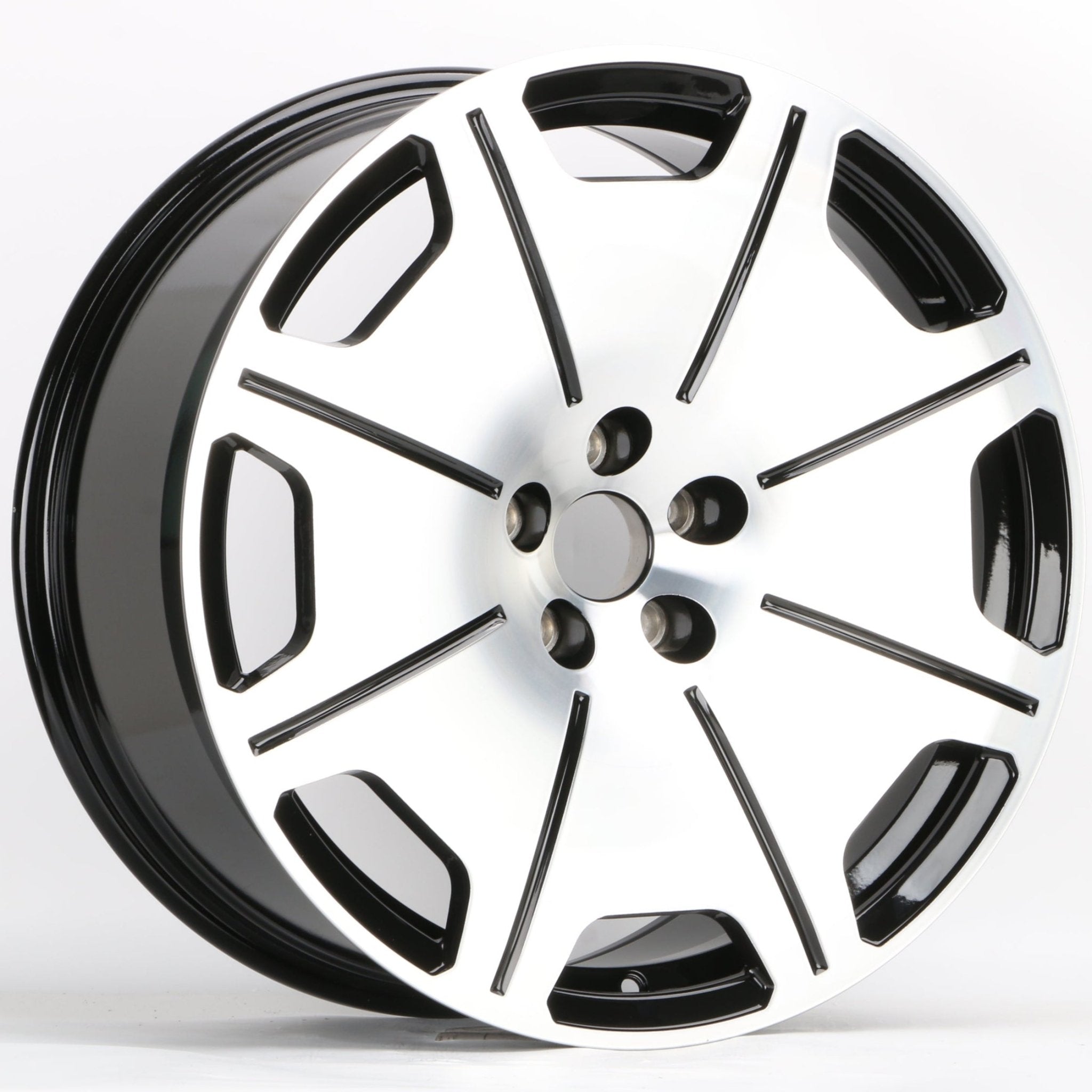 W816 IVF-3052 Black Machined Face 20x9.0 ET30 5x112 CB66.45