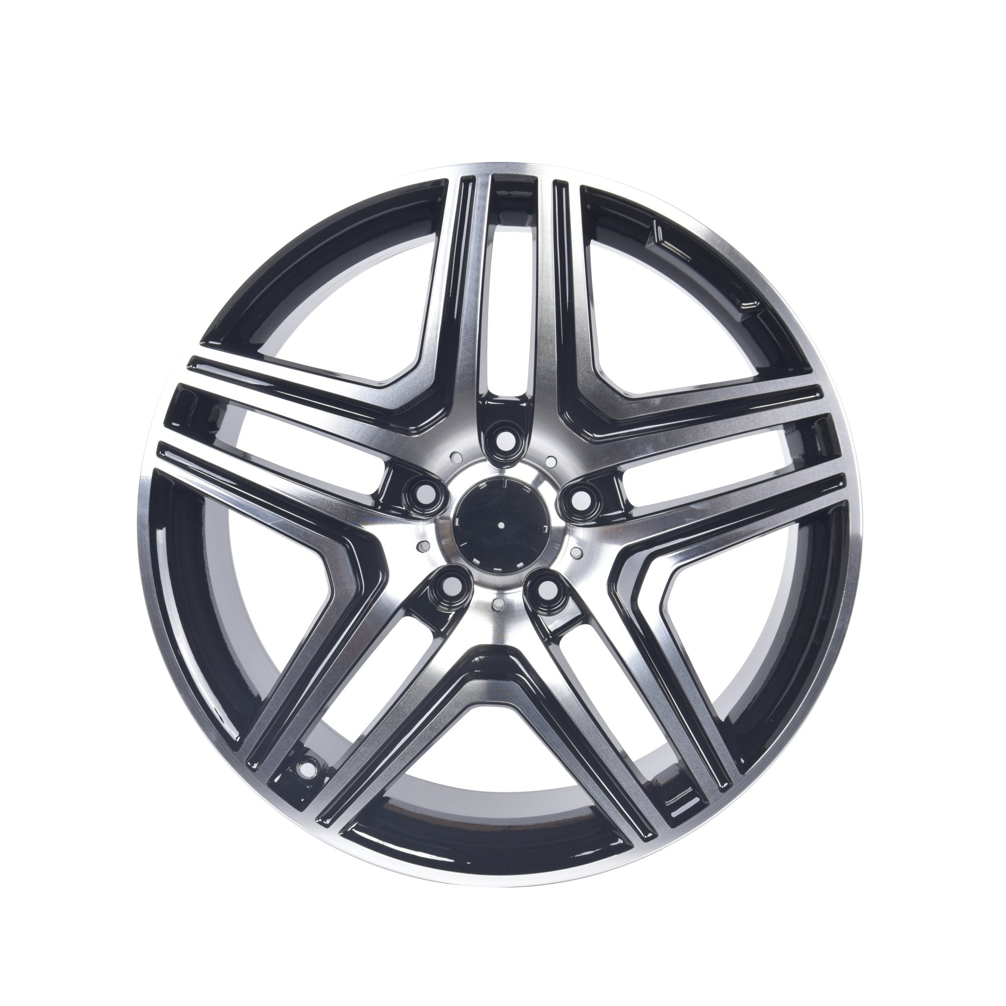 W824 157 Black Machined Face 20x9.5 ET48 5x112 CB66.6