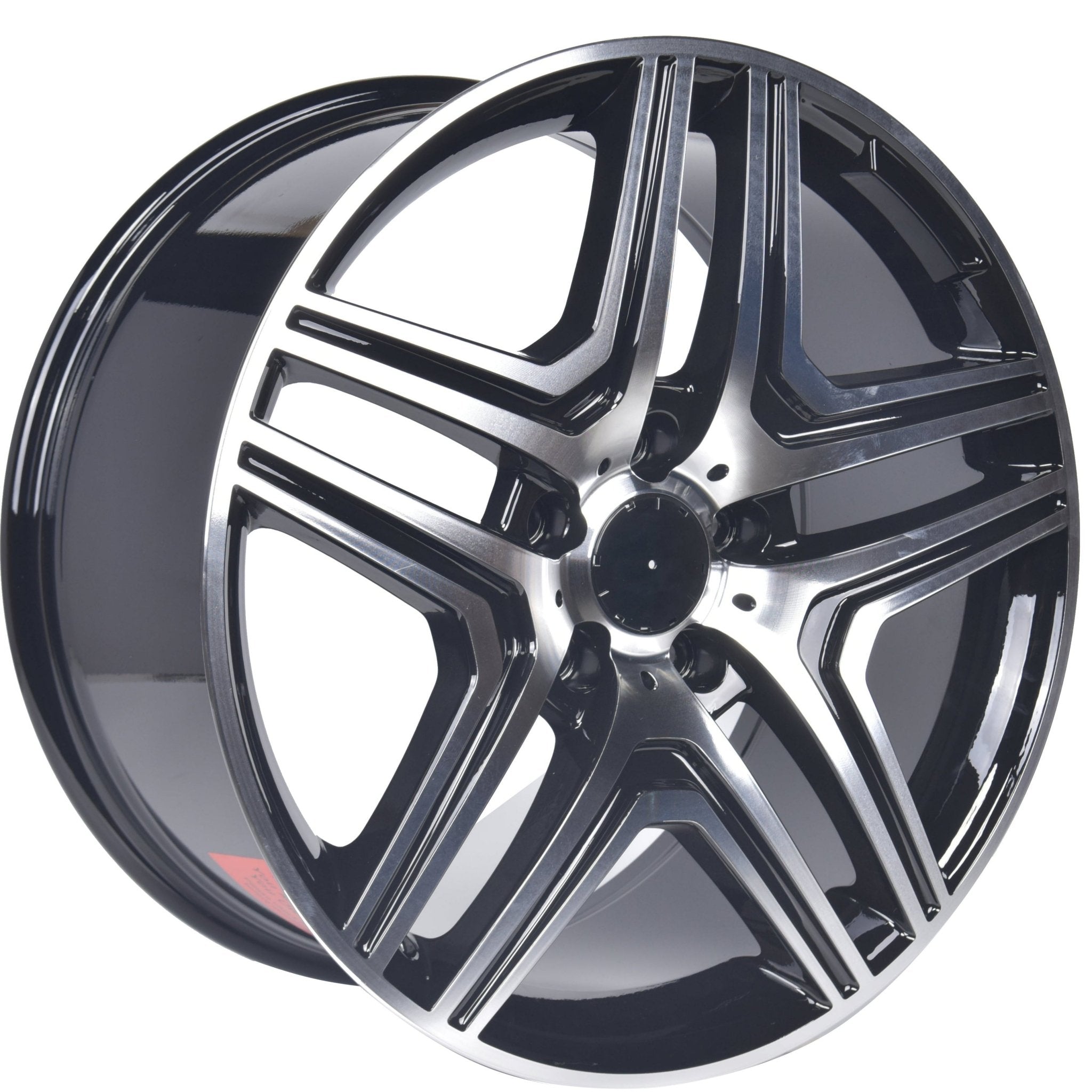 W824 157 Black Machined Face 20x9.5 ET48 5x112 CB66.6