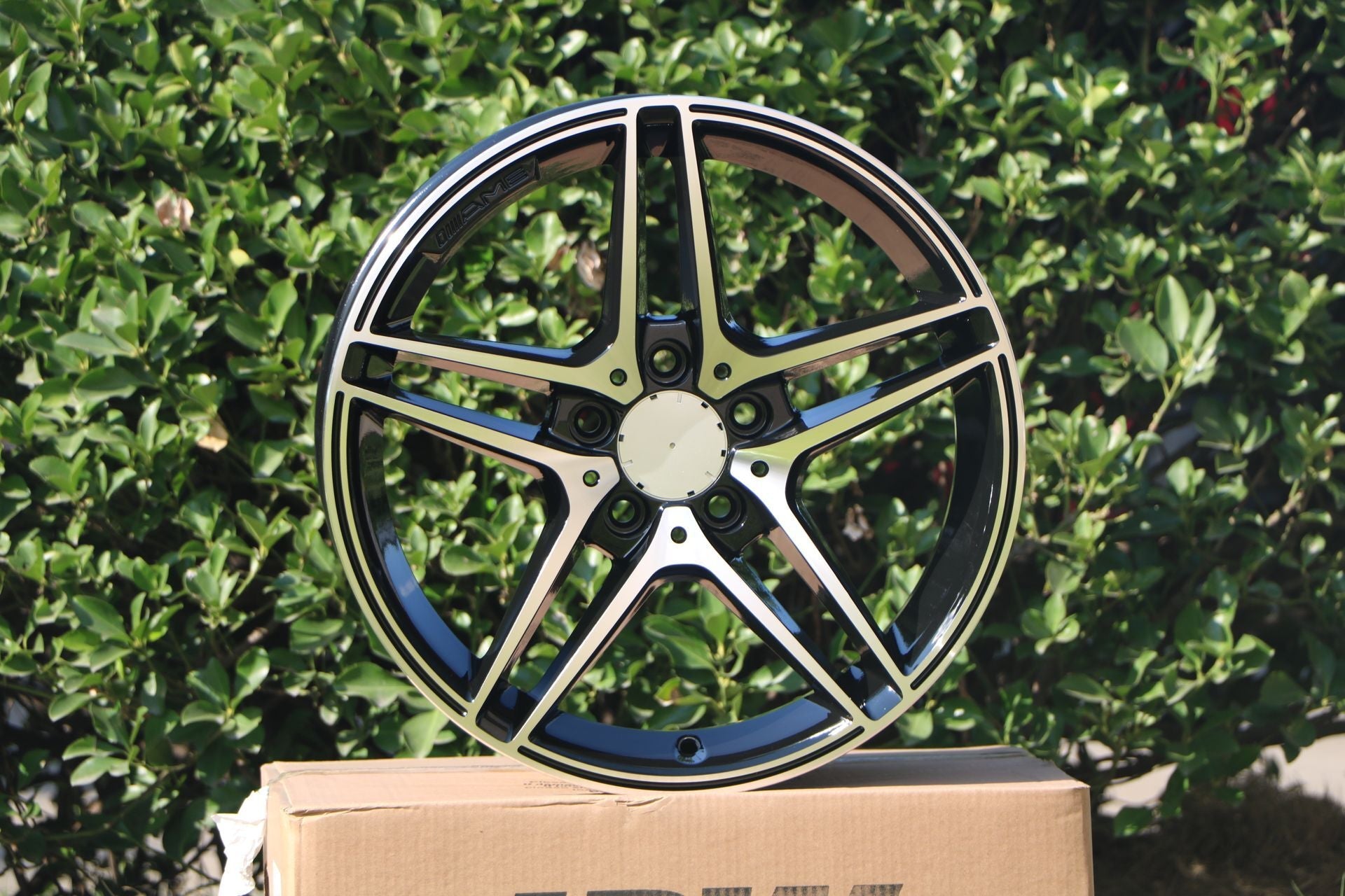 W828 Black Machined Face 18*8.5 ET35 5*112 CB66.6