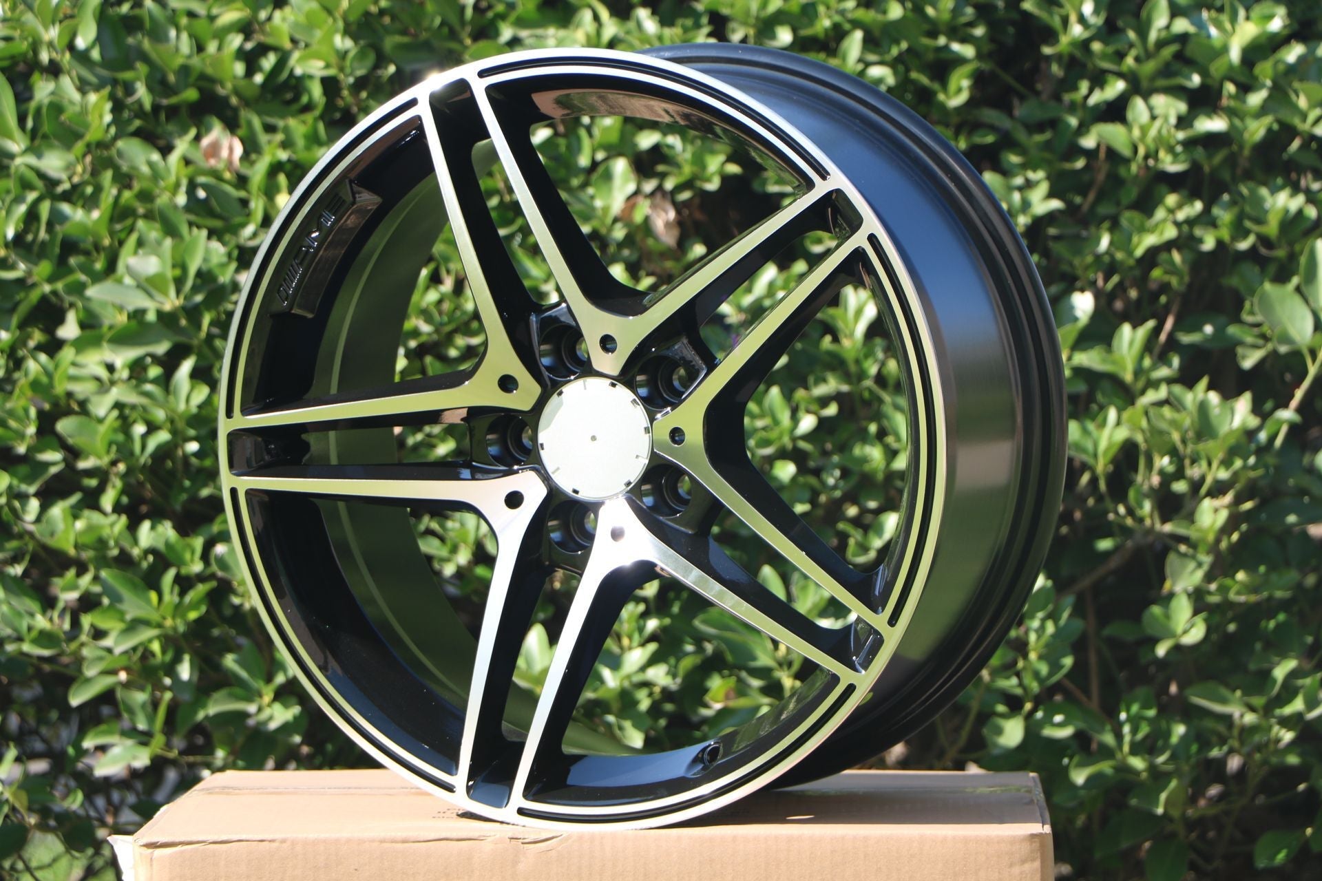 W828 Black Machined Face 19*8.5 ET45 5*112 CB66.6