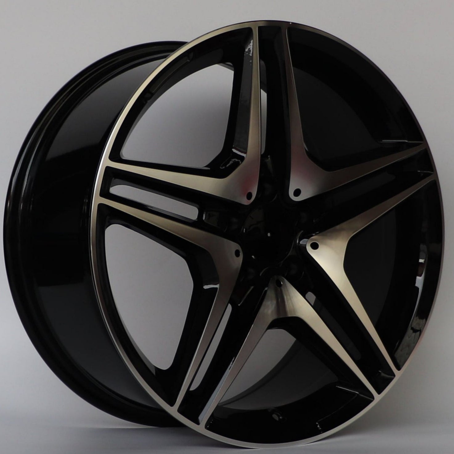 W828 Black Machined Face 18*8.0 ET45 5*112 CB66.6