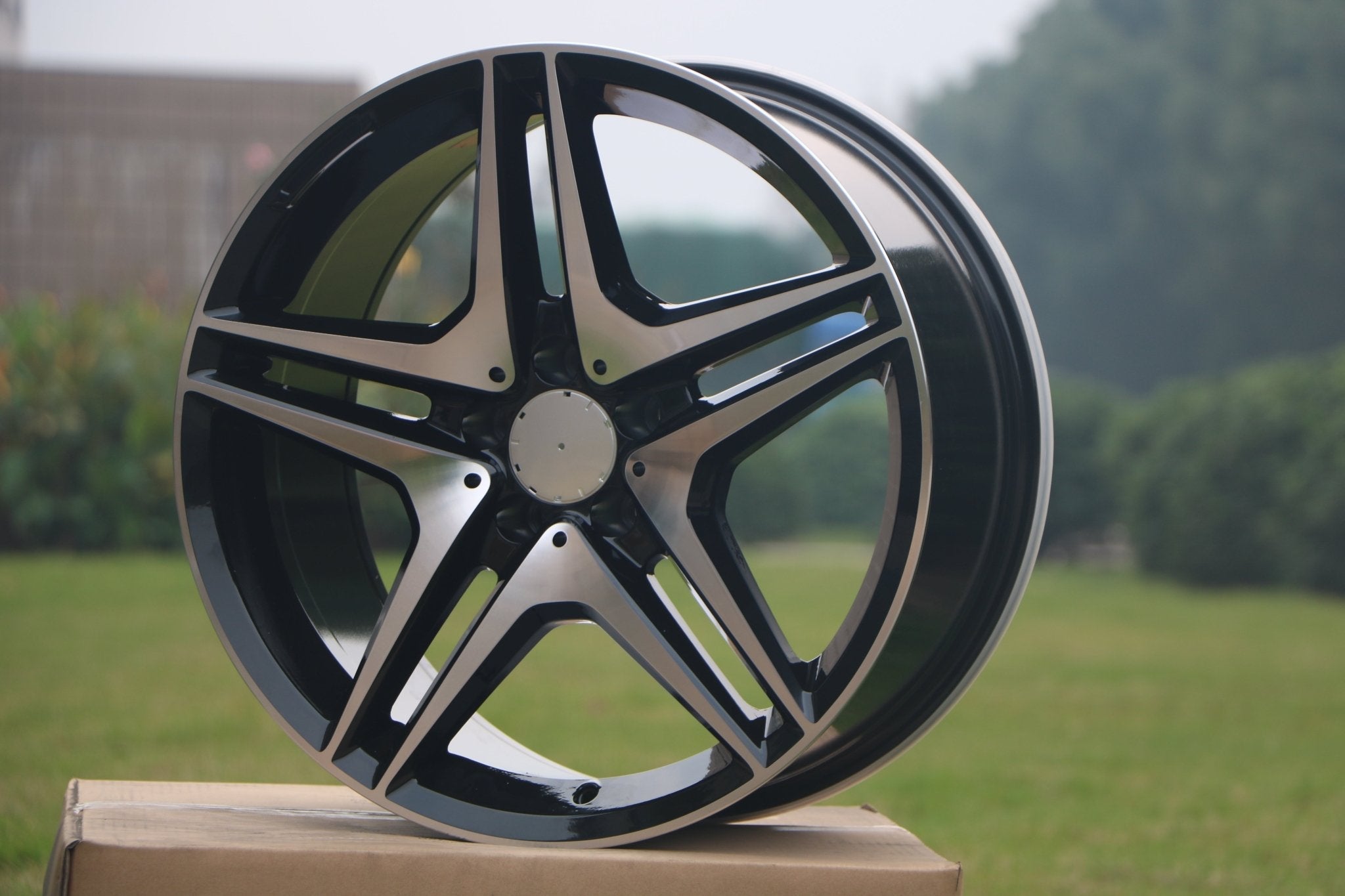 W828 Gunmetal Machined Face 18*9.5 ET35 5*112 CB66.6