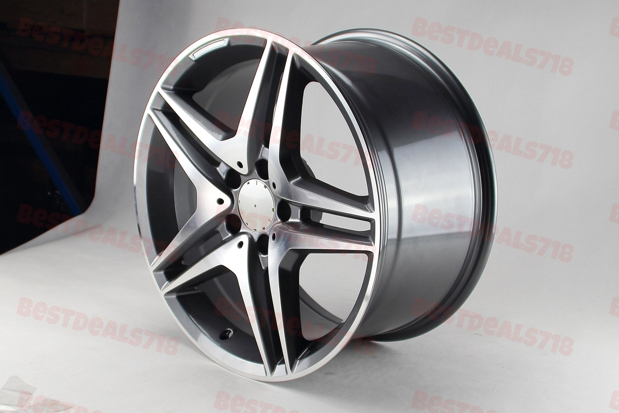 W828 Gunmetal Machined Face 18*9.5 ET35 5*112 CB66.6