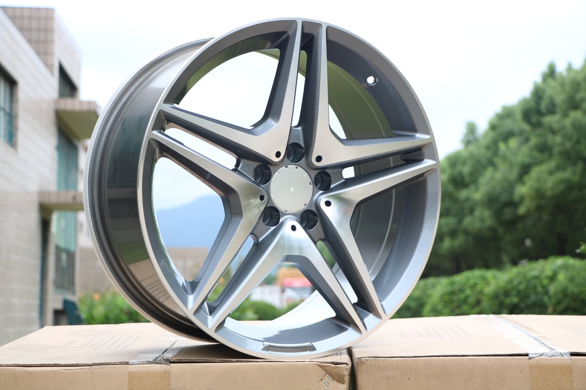 W828 Gunmetal Machined Face 19*9.5 ET35 CB66.6