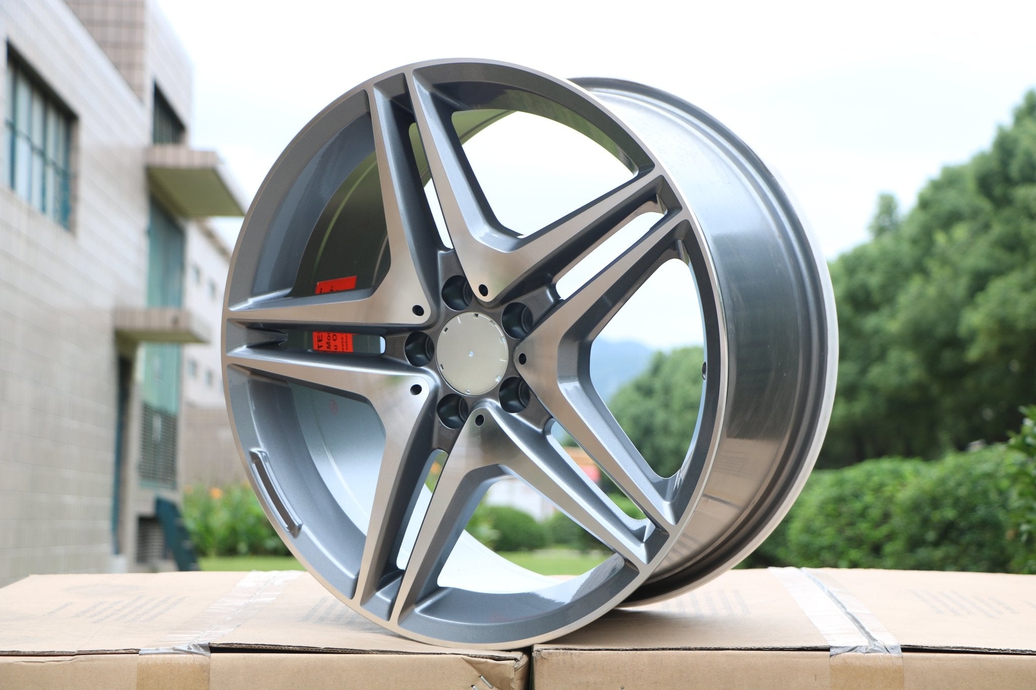 W828 Gunmetal Machined Face 18*9.5 ET45 5*112 CB66.6