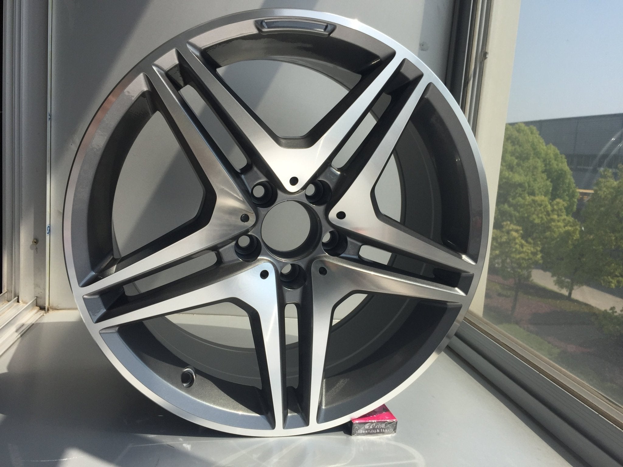 W828 Gunmetal Machined Face 18*9.5 ET35 5*112 CB66.6