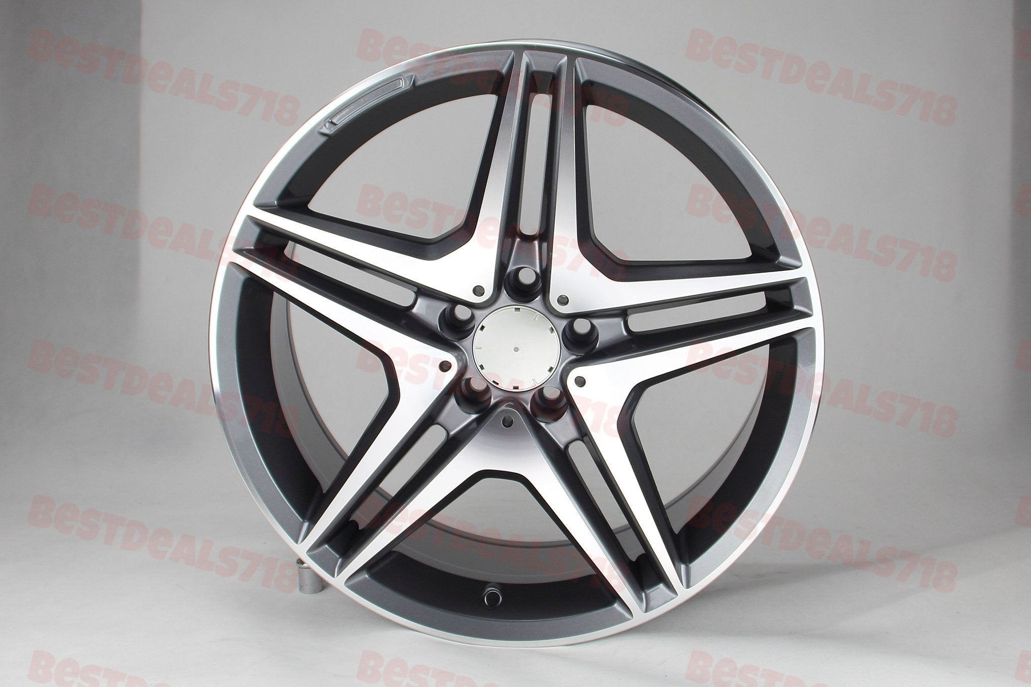 W828 Gunmetal Machined Face 18*9.5 ET35 5*112 CB66.6