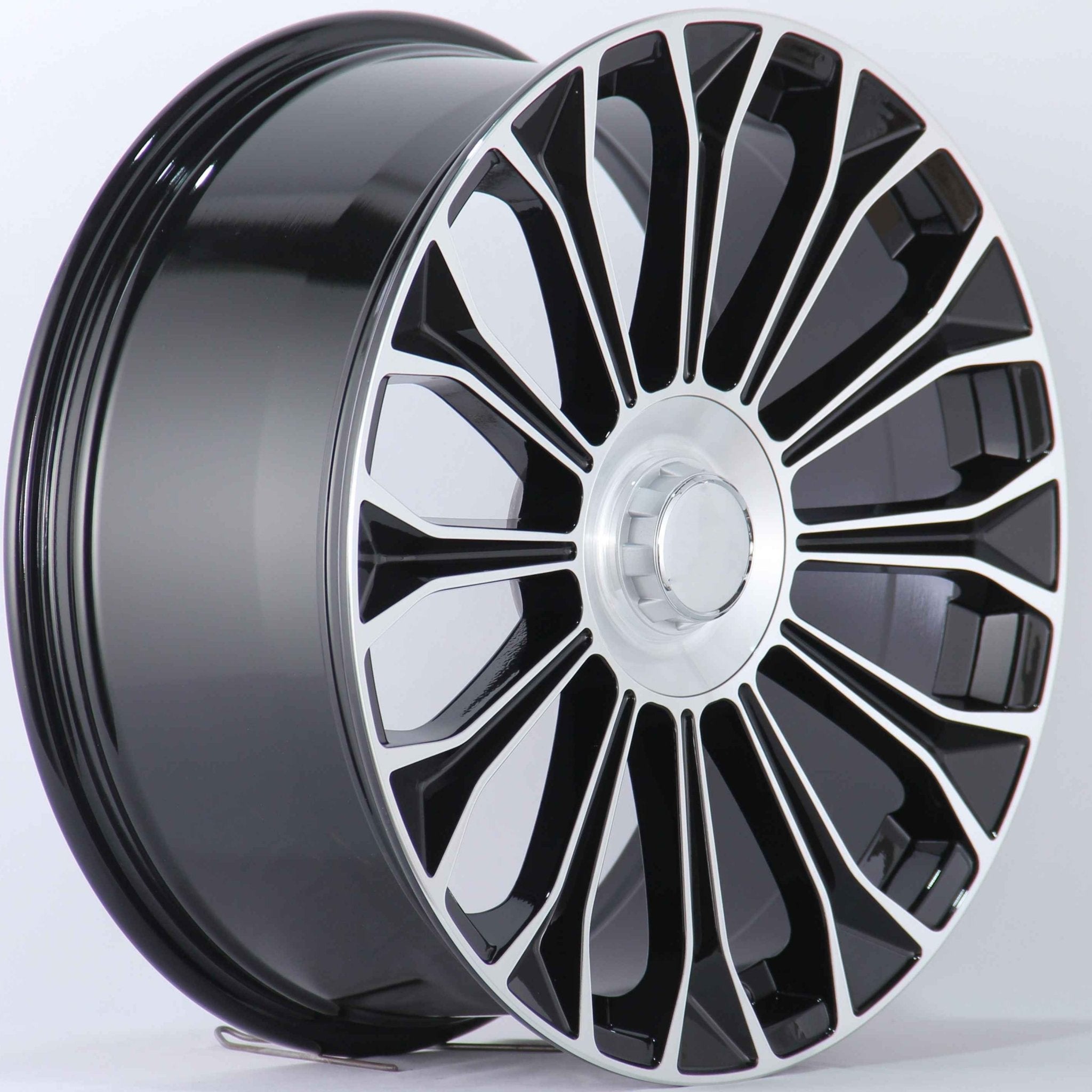 W833 iV-313B Black Machined Face 20x8.5 ET38 5x112 CB66.6