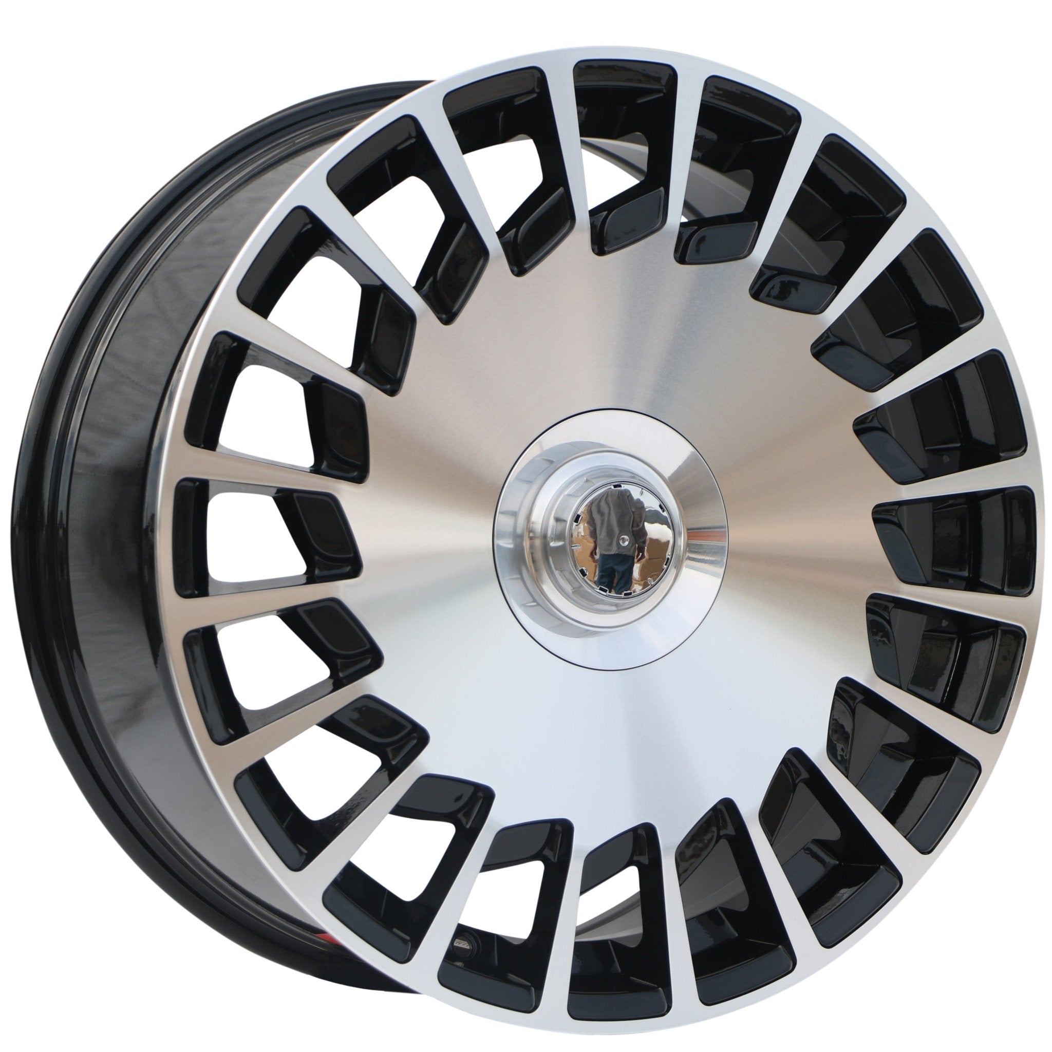 W835 Black Machined Face 20x8.5 ET35 5x112 CB66.6