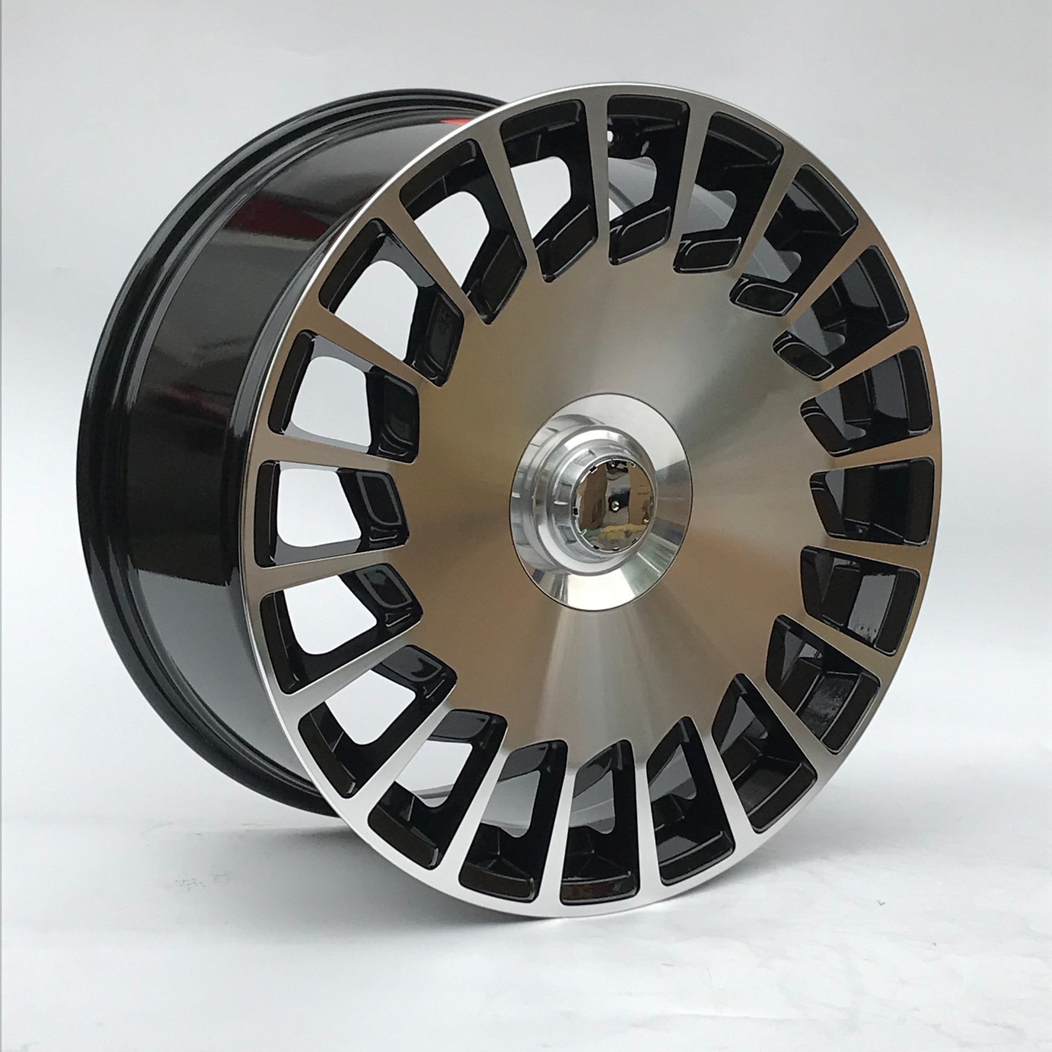 W835 Black Machined Face 20x8.5 ET35 5x112 CB66.6