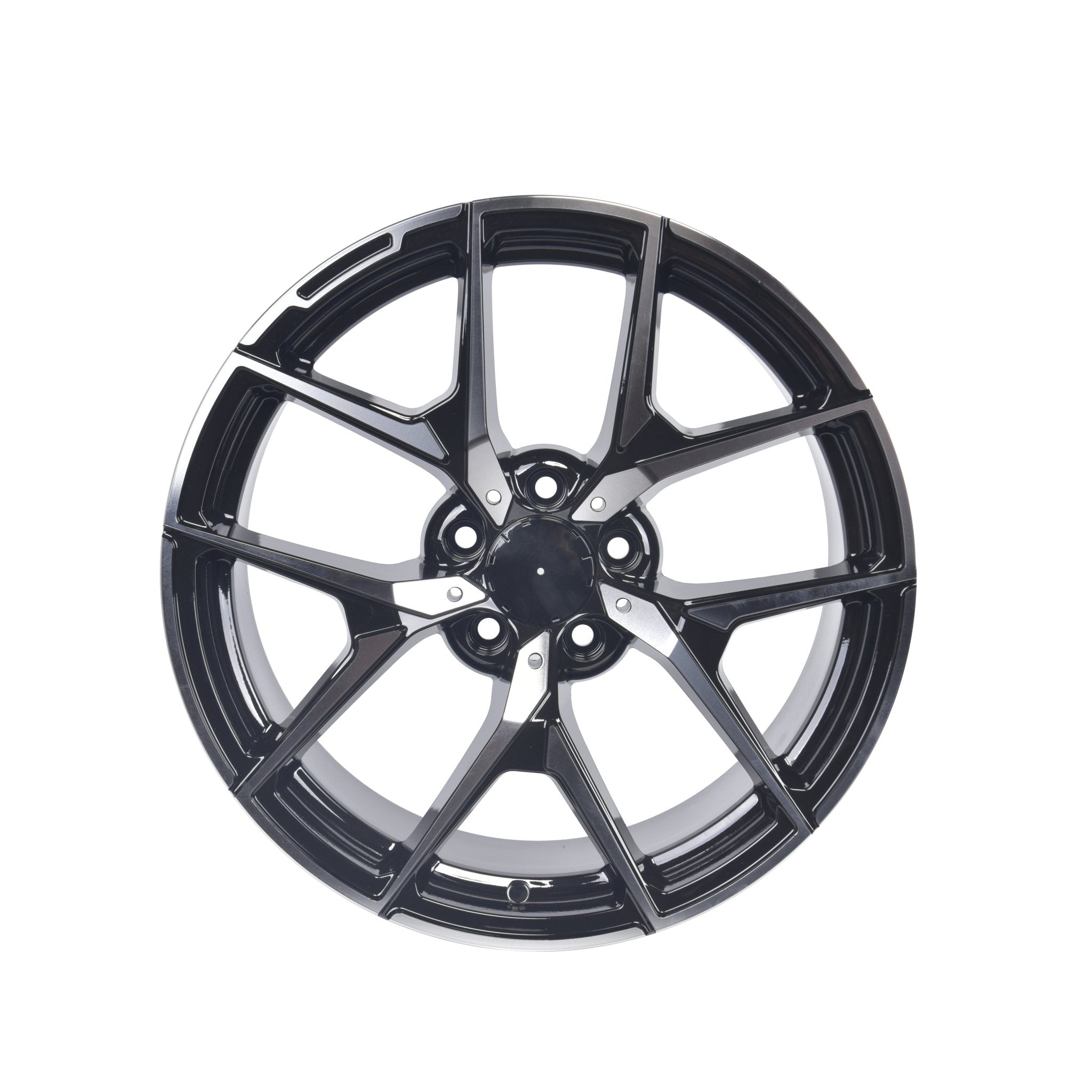 W838 D1225 Black Machined Face 20x8.5 ET35 5x112 CB66.6