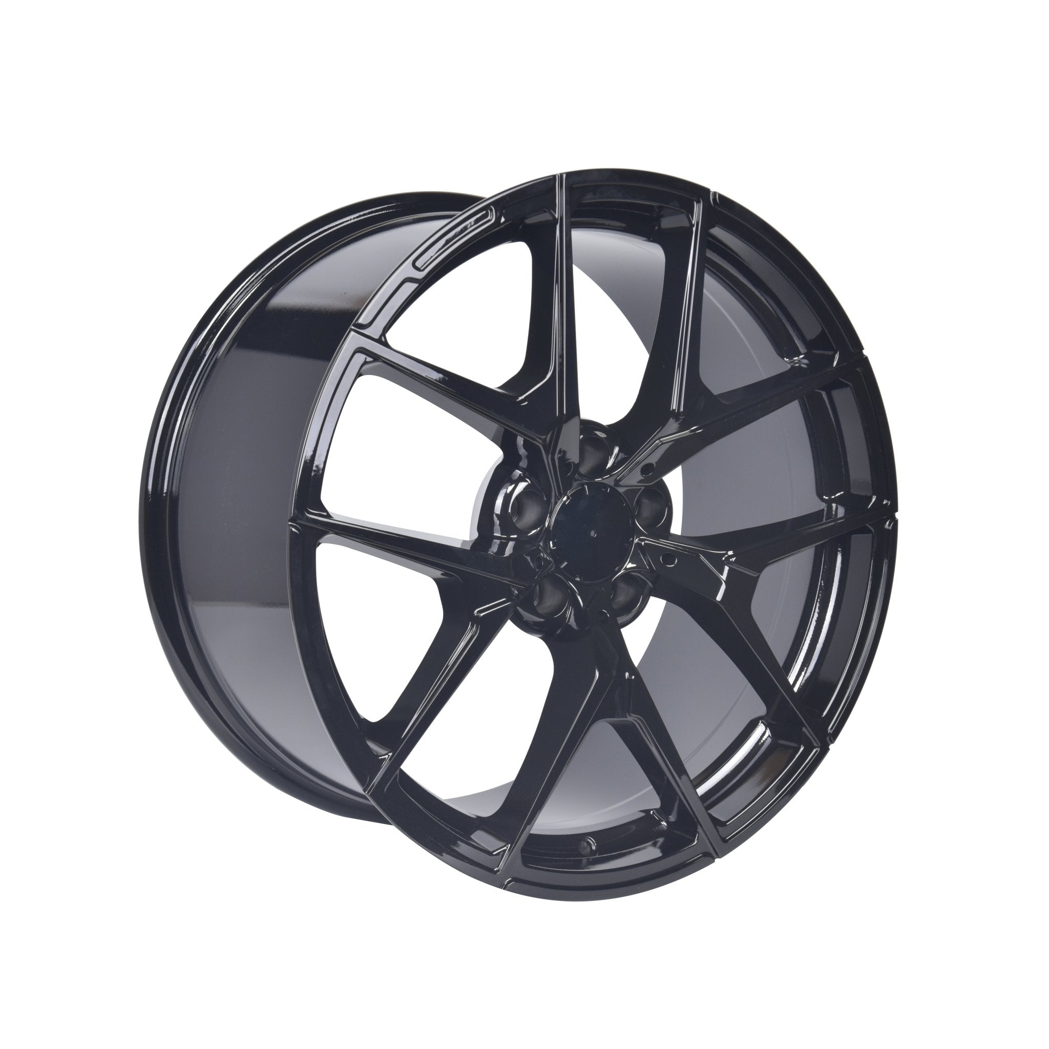 W838 F1225 Gloss Black 17x8.0 ET35 5x112 CB66.6