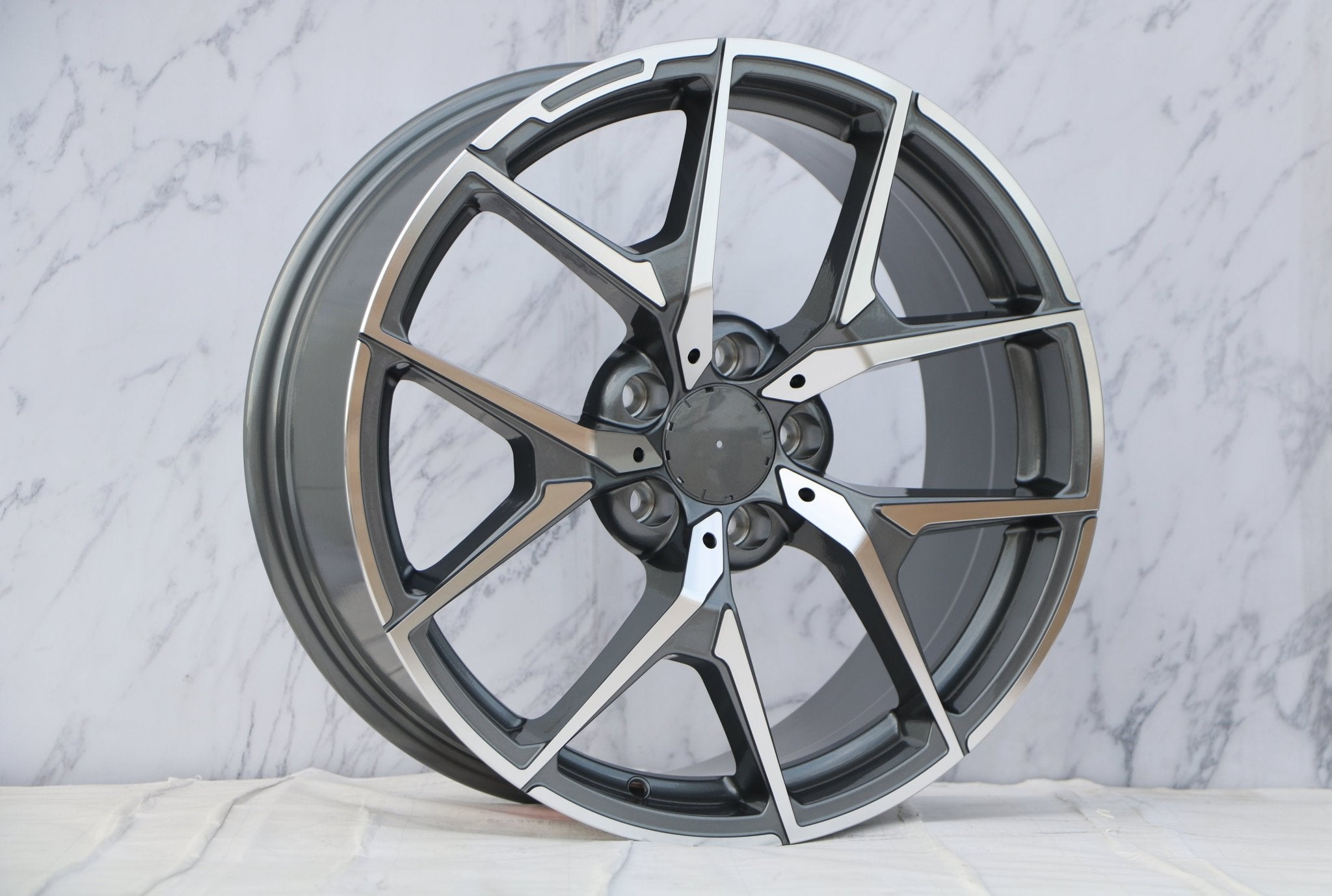 W838 Gunmetal Machined Face 20x8.5 ET30 5x112 CB66.6