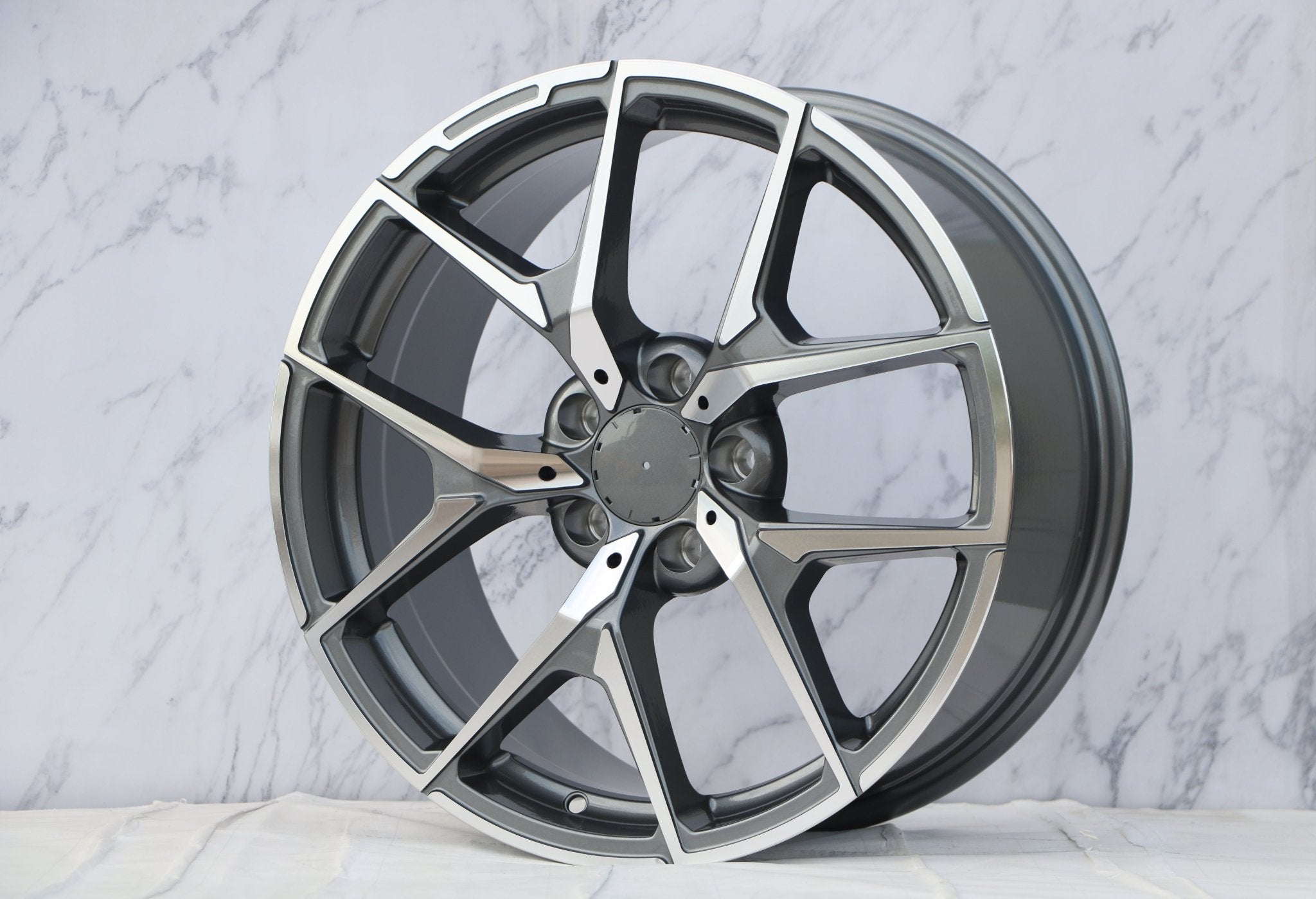 W838 D1225 Gunmetal Machined Face 18x8.5 ET35 5x112 CB66.6