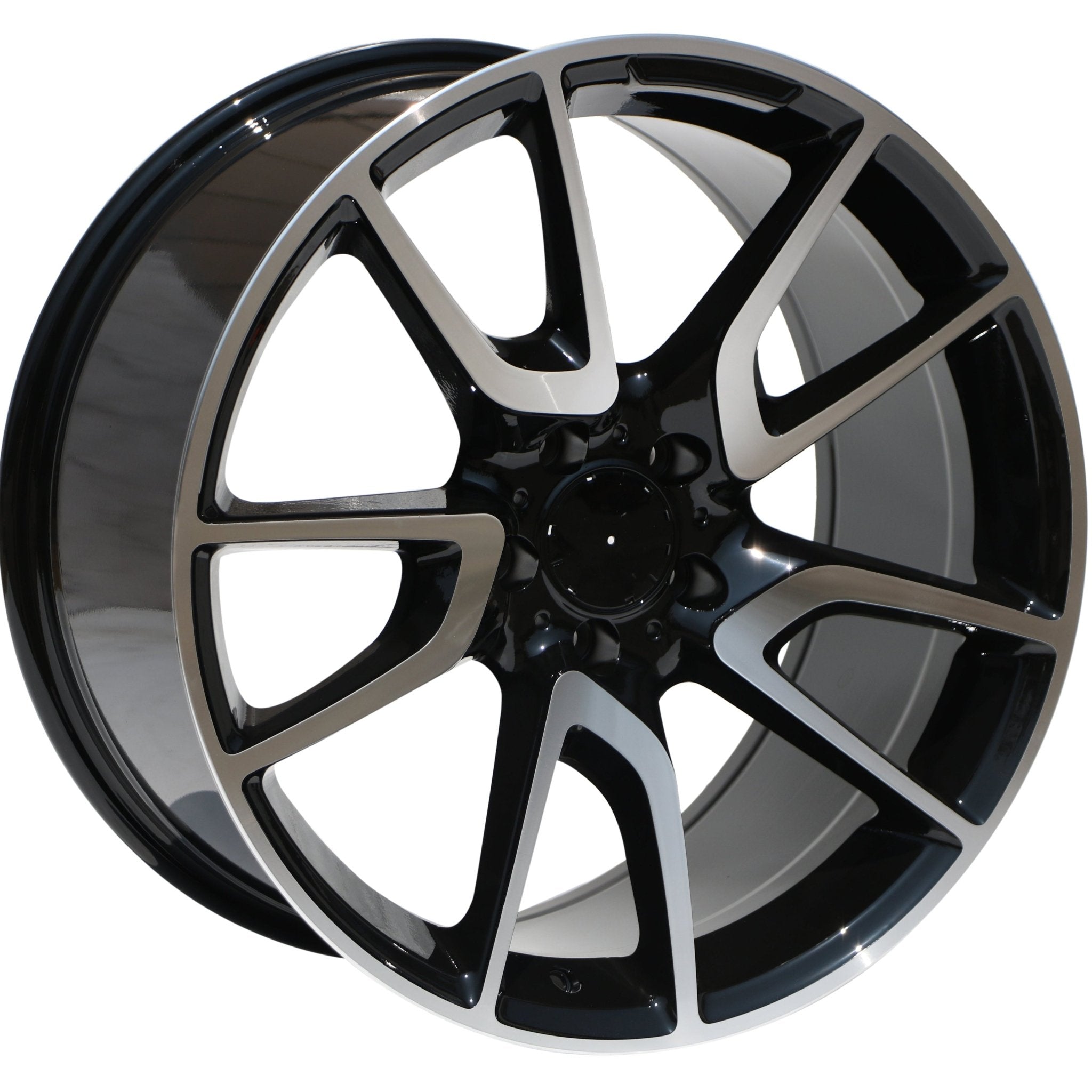 W839 Black Machined Face 19x9.5 ET35 5x112 CB66.6