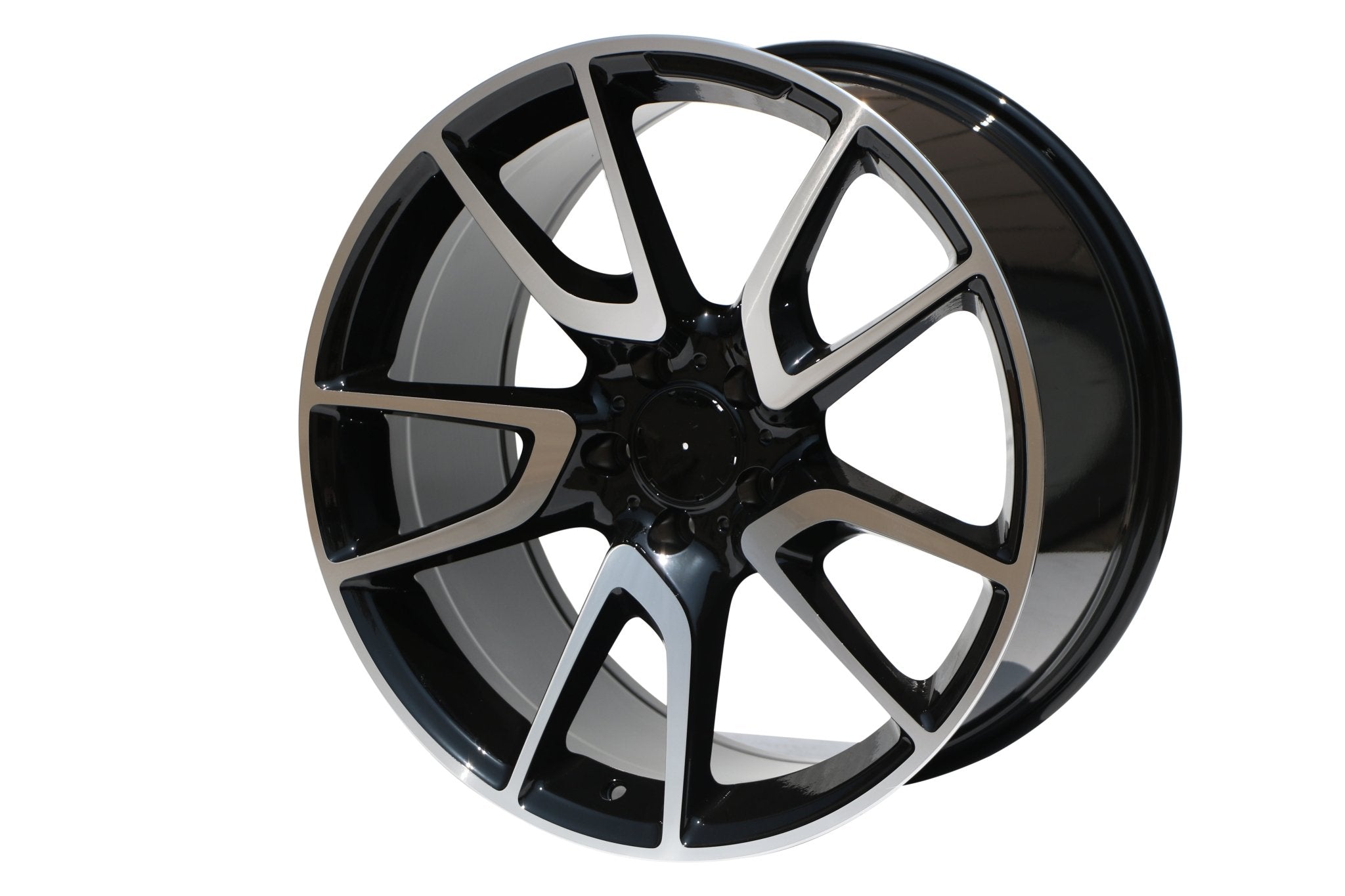 W839 Black Machined Face 20x8.5 ET35 5x112 CB66.6