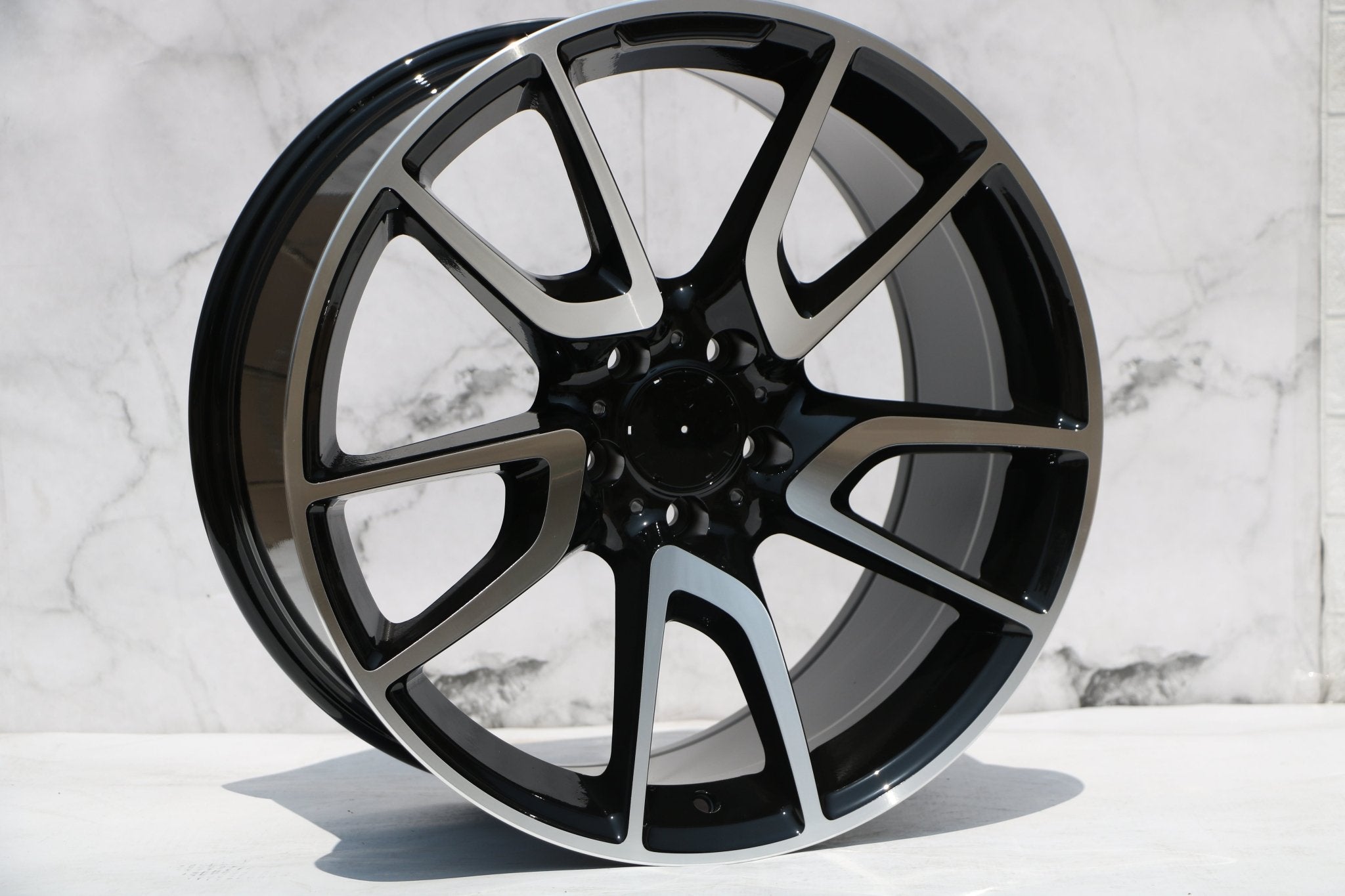 W839 1303 Black Machined Face 19x8.5 ET30 5x112 CB66.6