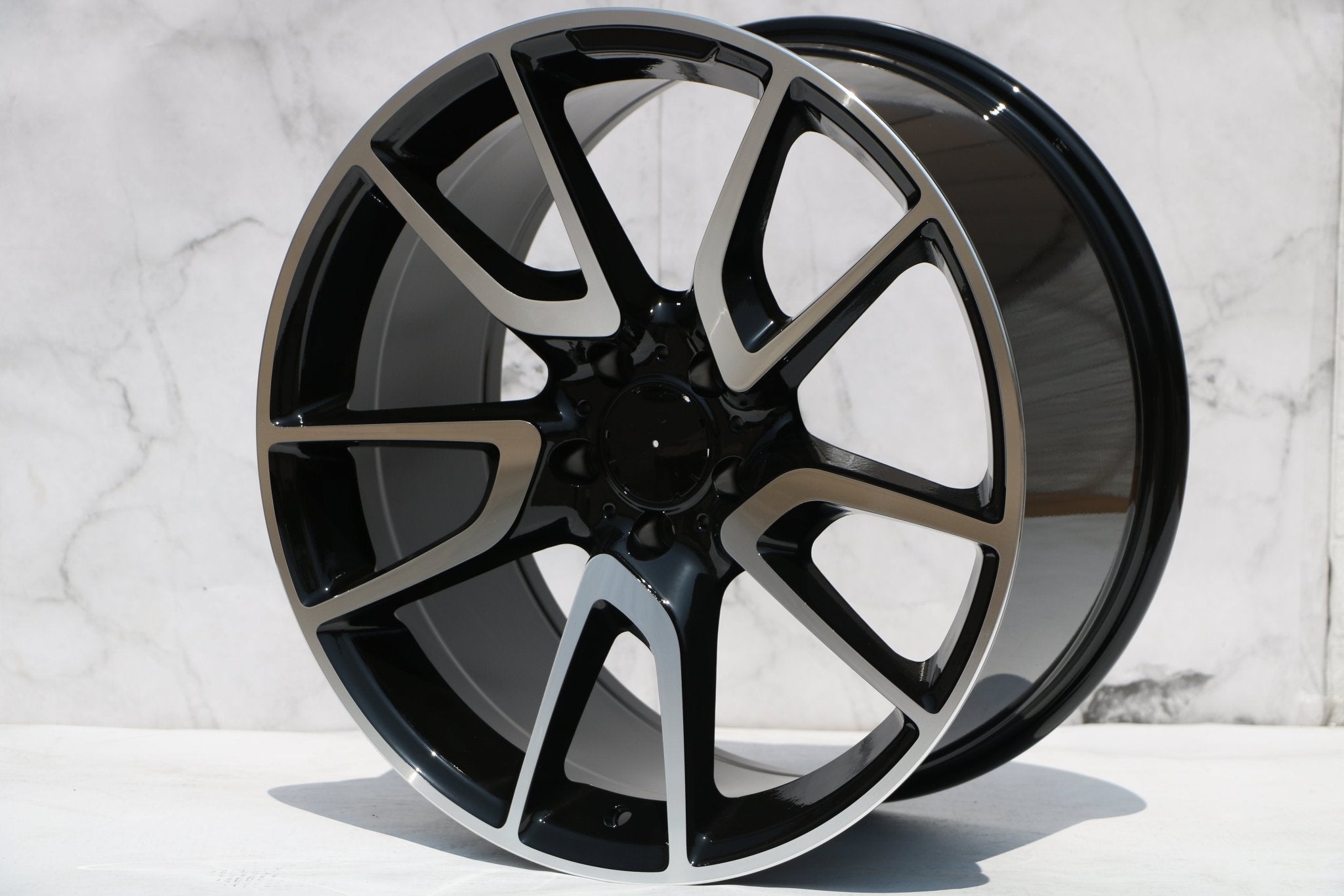 W839 Black Machined Face 20x9.5 ET35 5x112 CB66.6