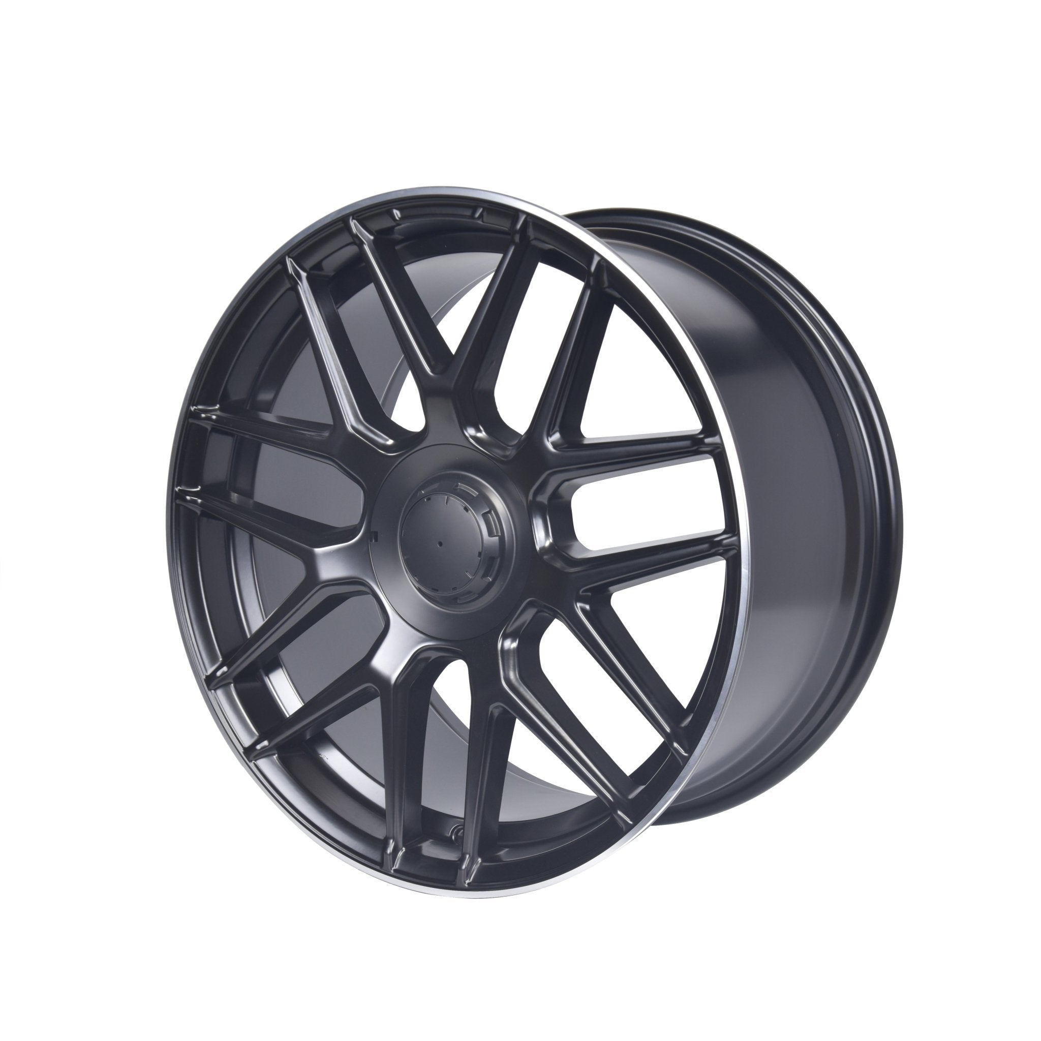 W840 1258A Saint Black Macined Lip 22x10.0 ET48 5x130 CB84.1