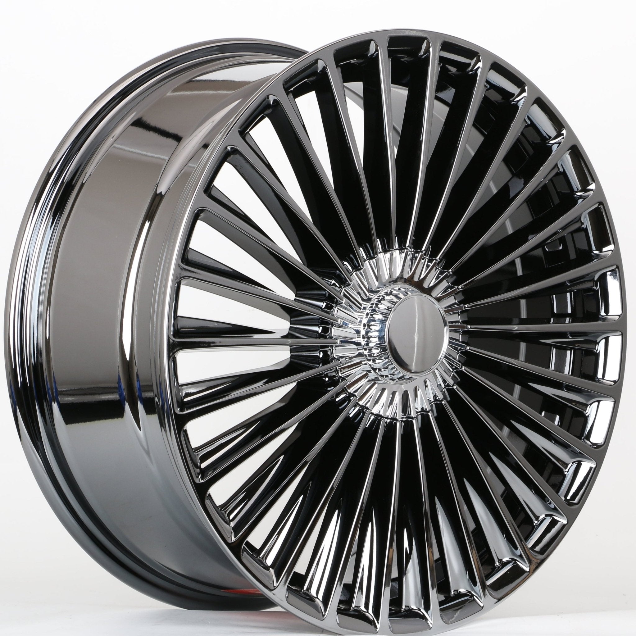 W841 D1866 Black Chrome 20x8.5 ET38 5x112 CB66.6