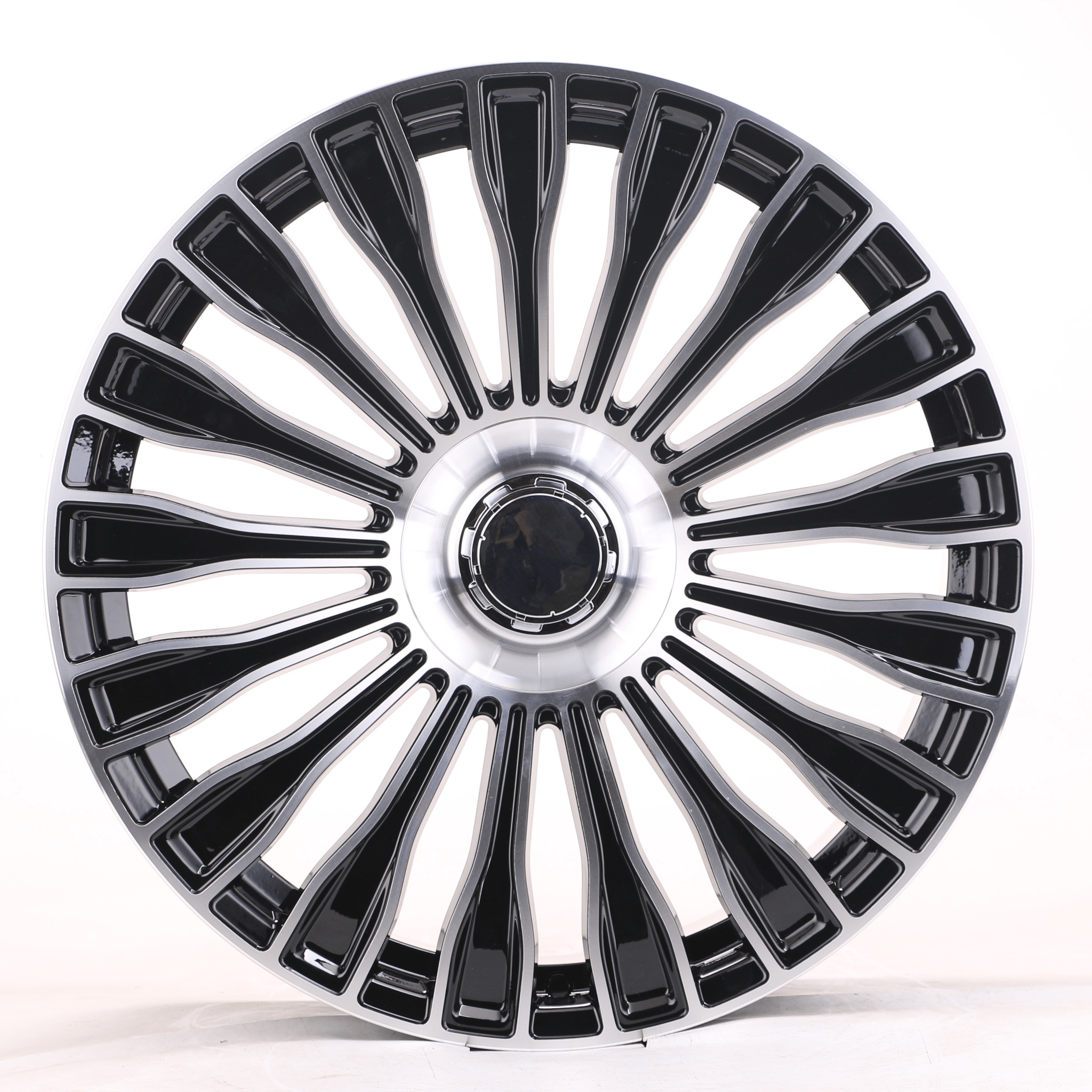 W848 iV-313 Black Machined Face 22x10.5 ET38 5x112 CB66.56