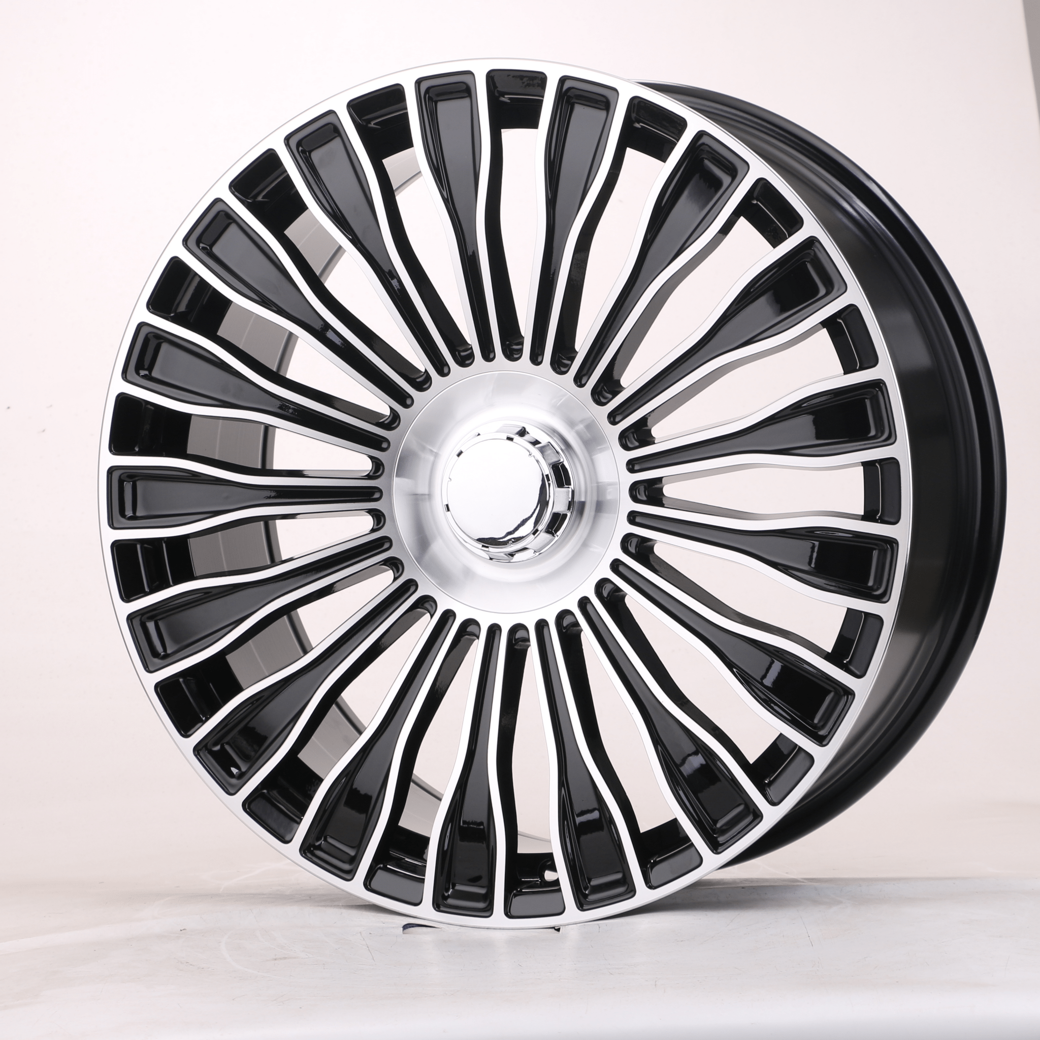 W848 1785 Black Machined Face 20x8.5 ET32 5x112 CB66.6